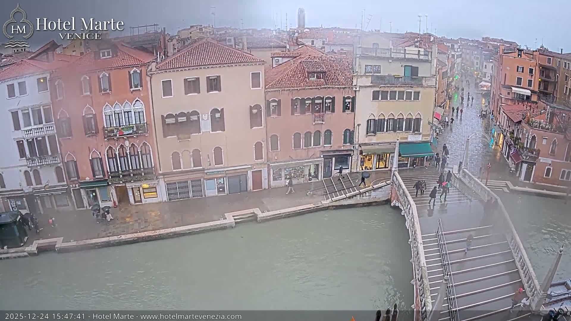 Venice , Ponte delle Guglie Bridge in Canal of Cannaregio - Venice, Veneto, Italy