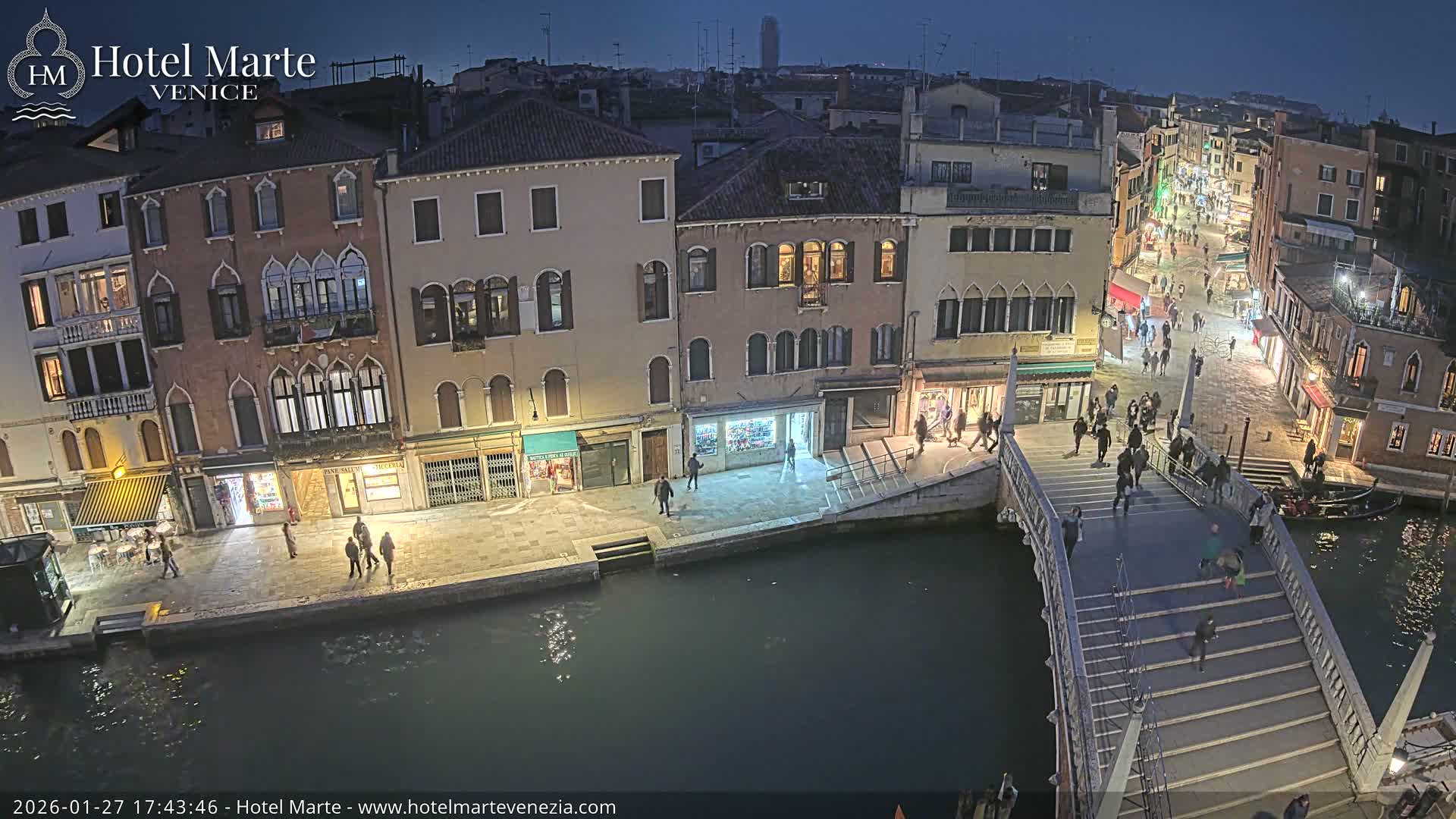 Venice , Ponte delle Guglie Bridge in Canal of Cannaregio - Venice, Veneto, Italy
