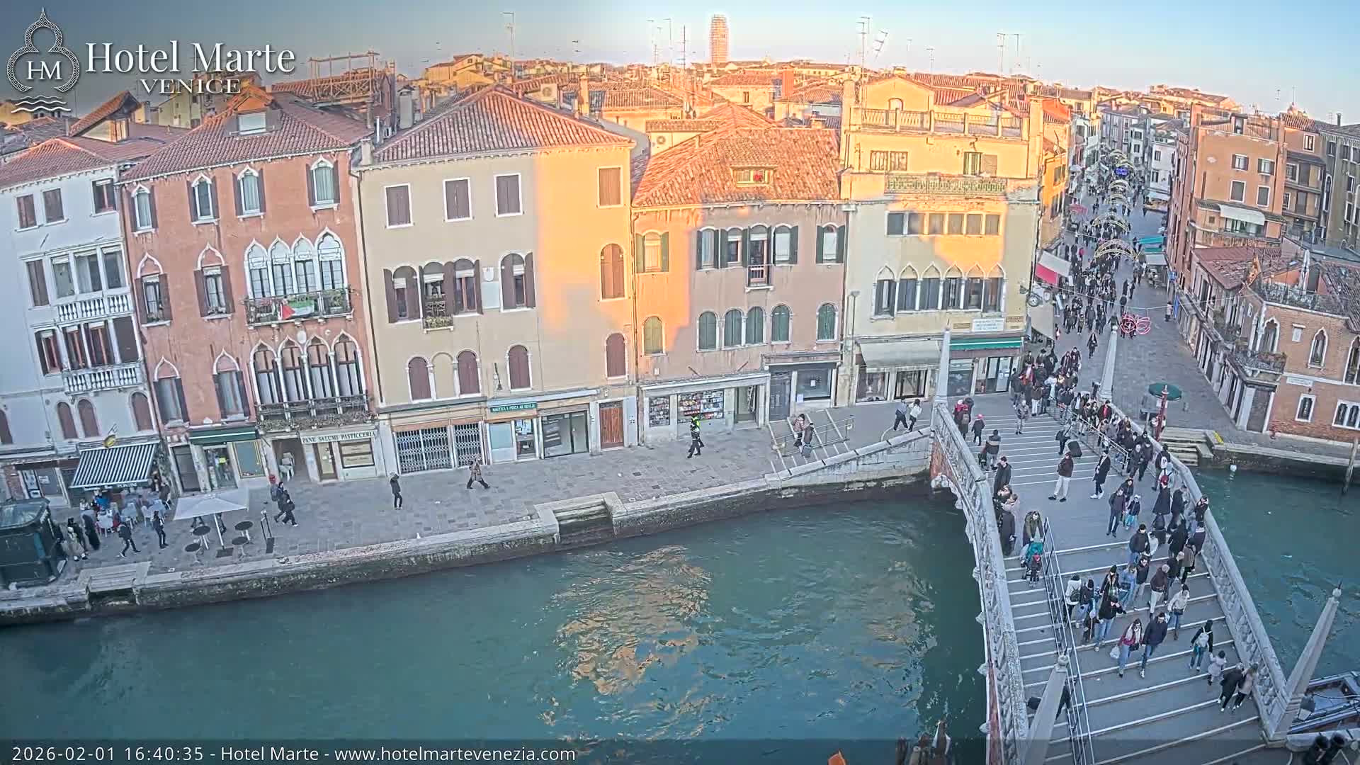 Venice , Ponte delle Guglie Bridge in Canal of Cannaregio - Venice, Veneto, Italy