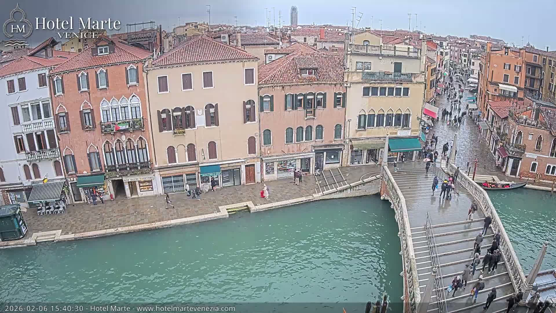 Venice , Ponte delle Guglie Bridge in Canal of Cannaregio - Venice, Veneto, Italy