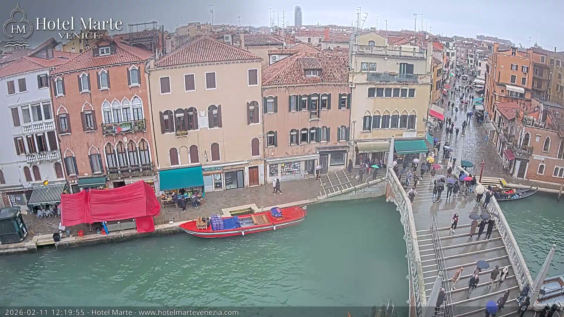 Venice , Ponte delle Guglie Bridge in Canal of Cannaregio - Venice, Veneto, Italy