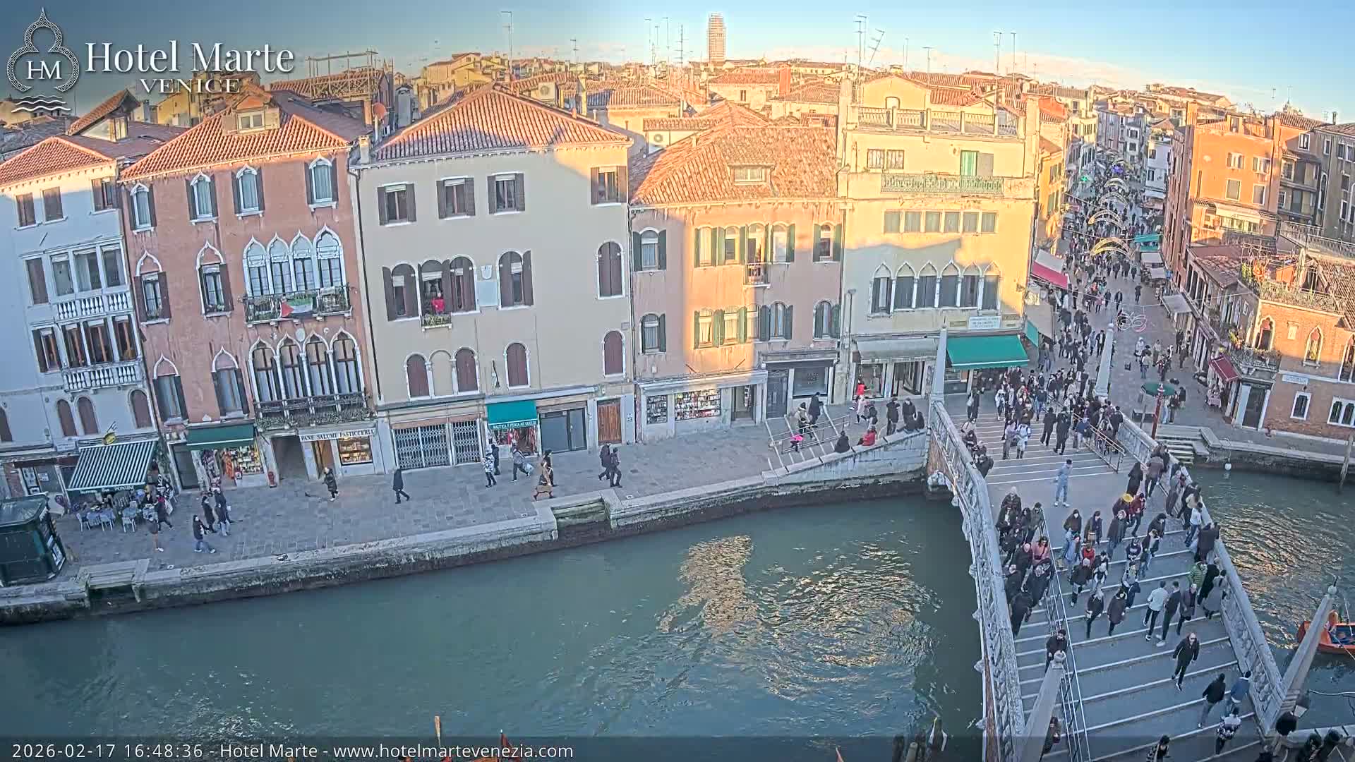 Venice , Ponte delle Guglie Bridge in Canal of Cannaregio - Venice, Veneto, Italy