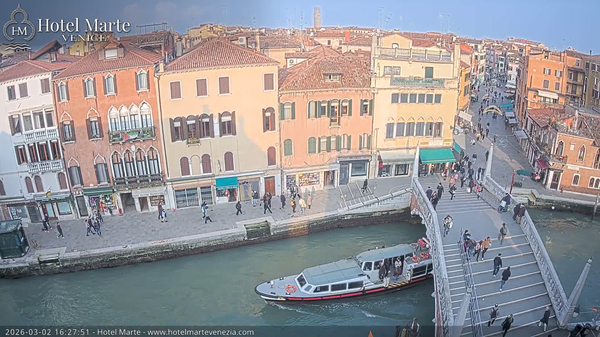 Venice , Ponte delle Guglie Bridge in Canal of Cannaregio - Venice, Veneto, Italy