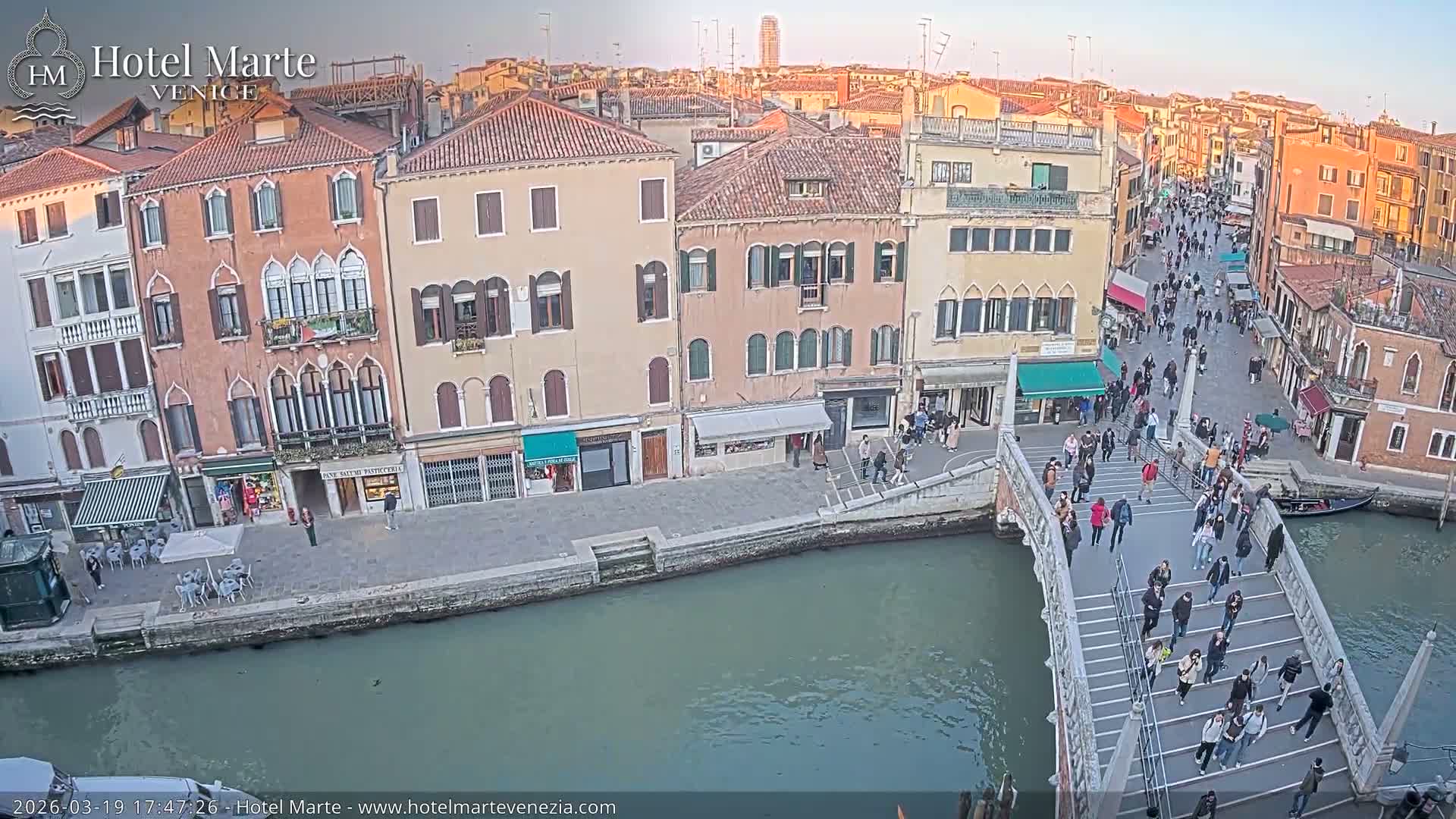 Venice , Ponte delle Guglie Bridge in Canal of Cannaregio - Venice, Veneto, Italy