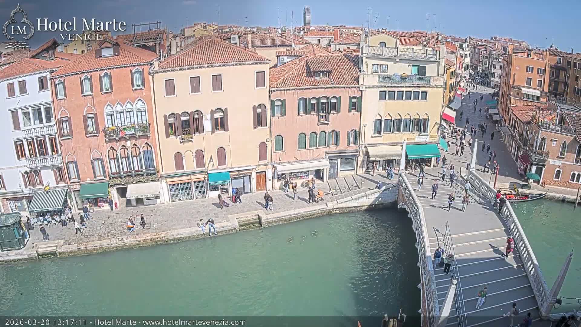Venice , Ponte delle Guglie Bridge in Canal of Cannaregio - Venice, Veneto, Italy