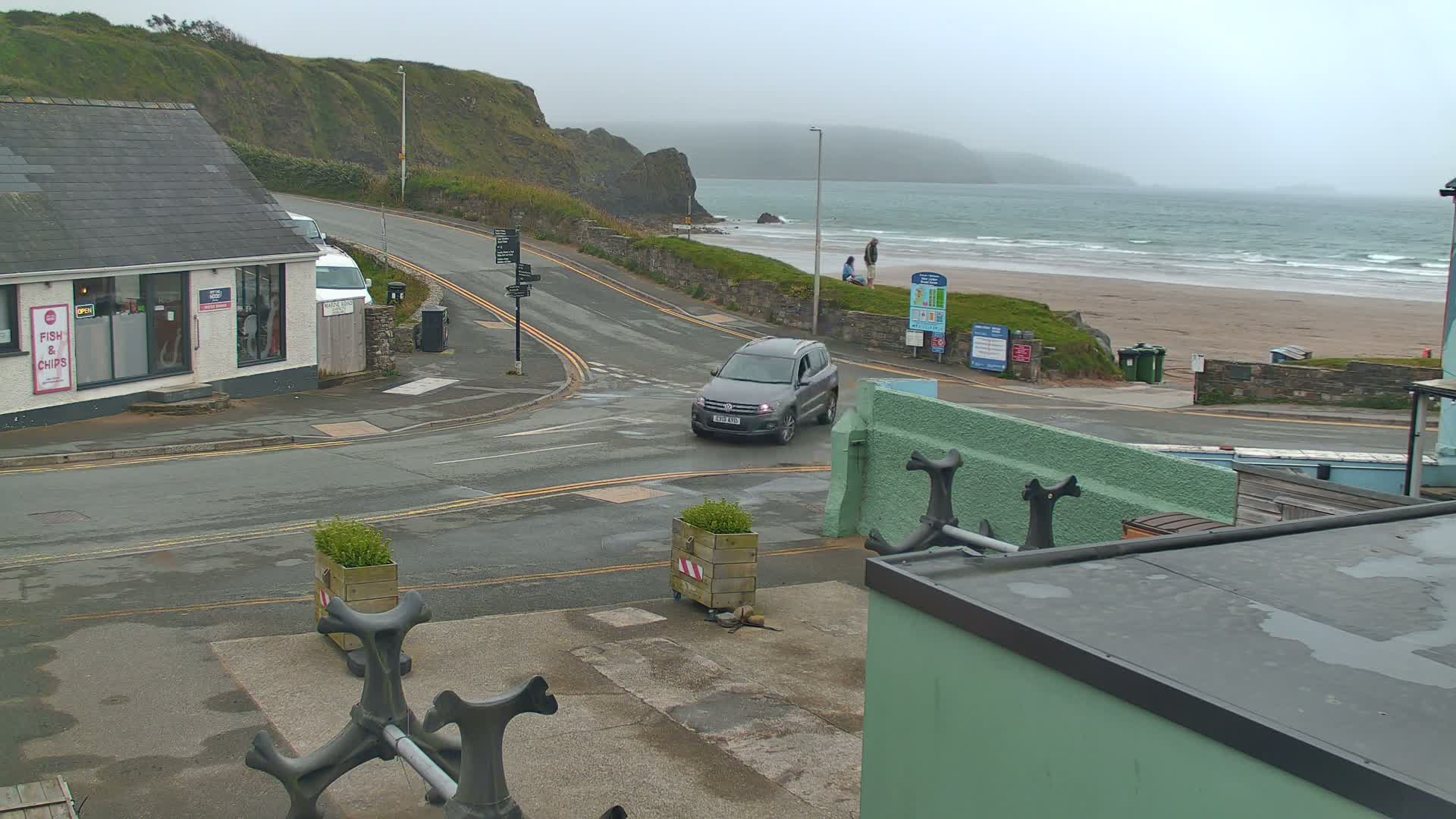 Broad Haven, Beach West View Live Cam - The Havens, Pembrokeshire, Dyfed, Wales, United Kingdom