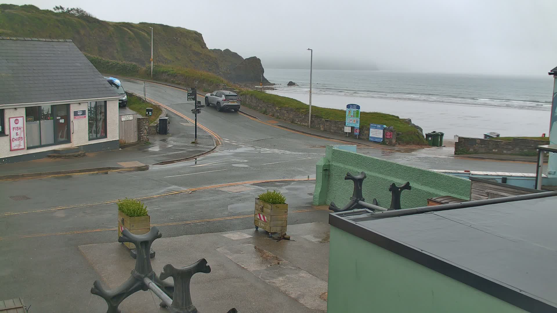 Broad Haven, Beach West View Live Cam - The Havens, Pembrokeshire, Dyfed, Wales, United Kingdom
