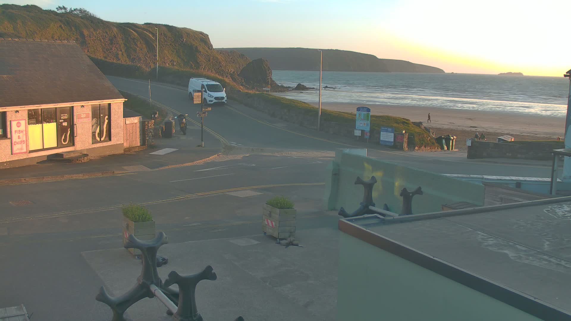 Broad Haven, Beach West View Live Cam - The Havens, Pembrokeshire, Dyfed, Wales, United Kingdom