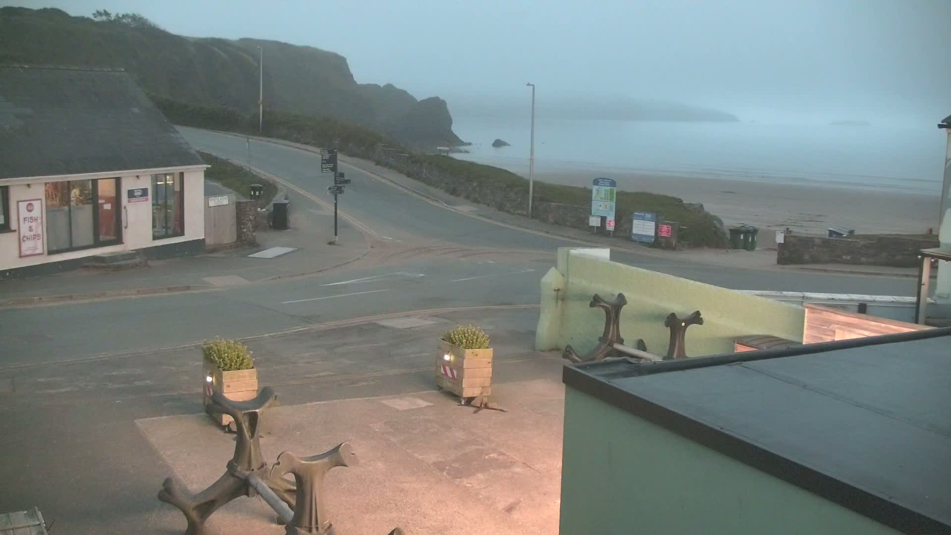 Broad Haven, Beach West View Live Cam - The Havens, Pembrokeshire, Dyfed, Wales, United Kingdom