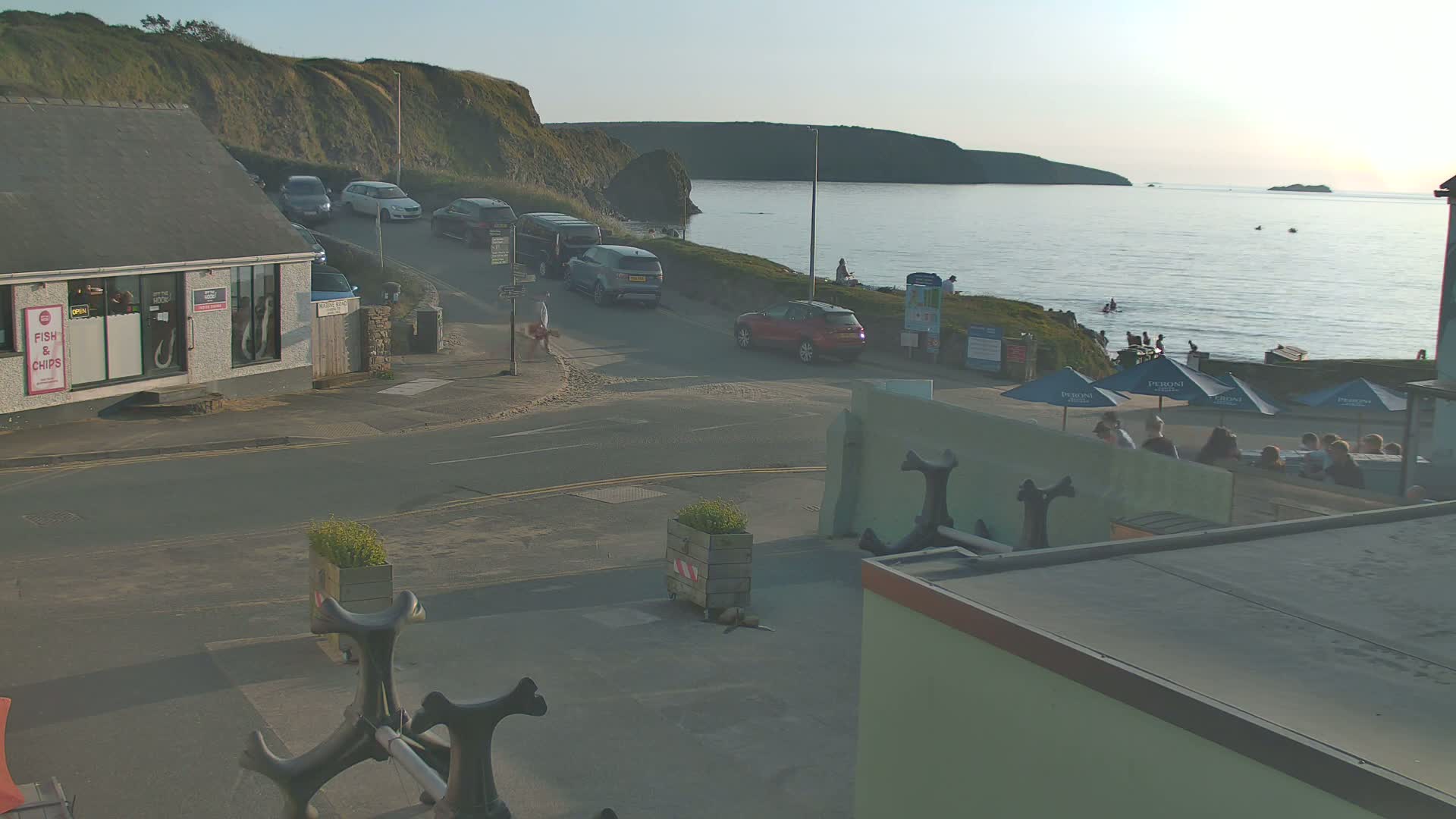 Broad Haven, Beach West View Live Cam - The Havens, Pembrokeshire, Dyfed, Wales, United Kingdom
