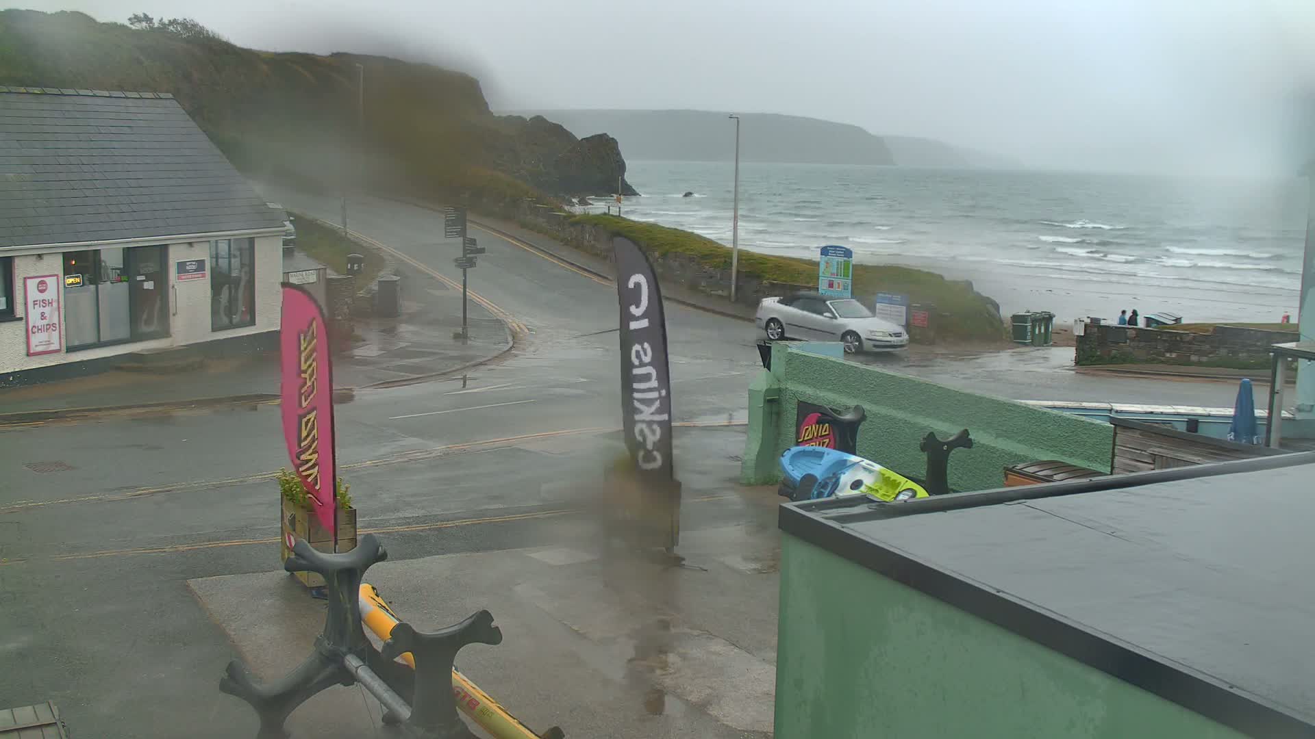 Broad Haven, Beach West View Live Cam - The Havens, Pembrokeshire, Dyfed, Wales, United Kingdom