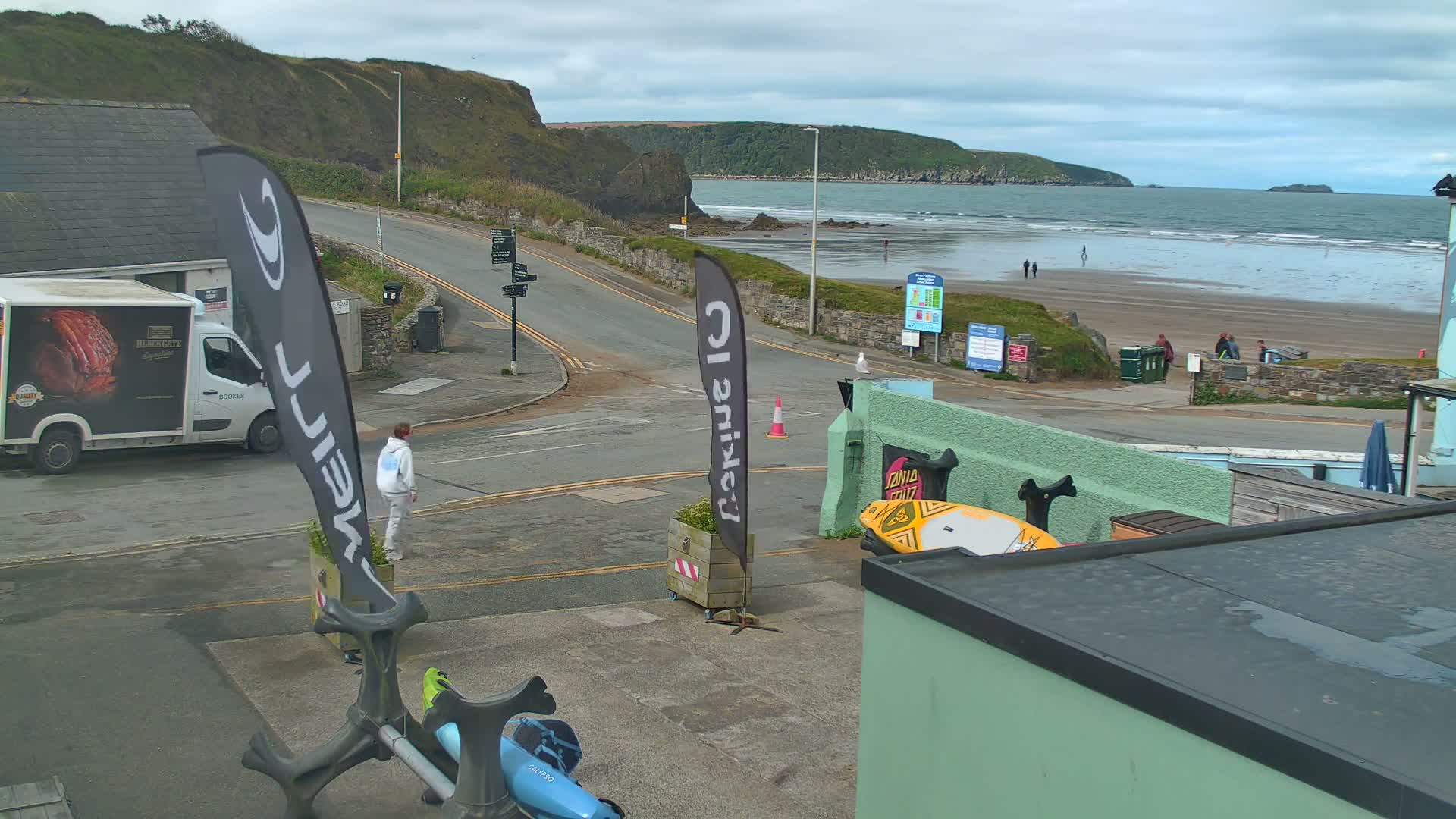 Broad Haven, Beach West View Live Cam - The Havens, Pembrokeshire, Dyfed, Wales, United Kingdom