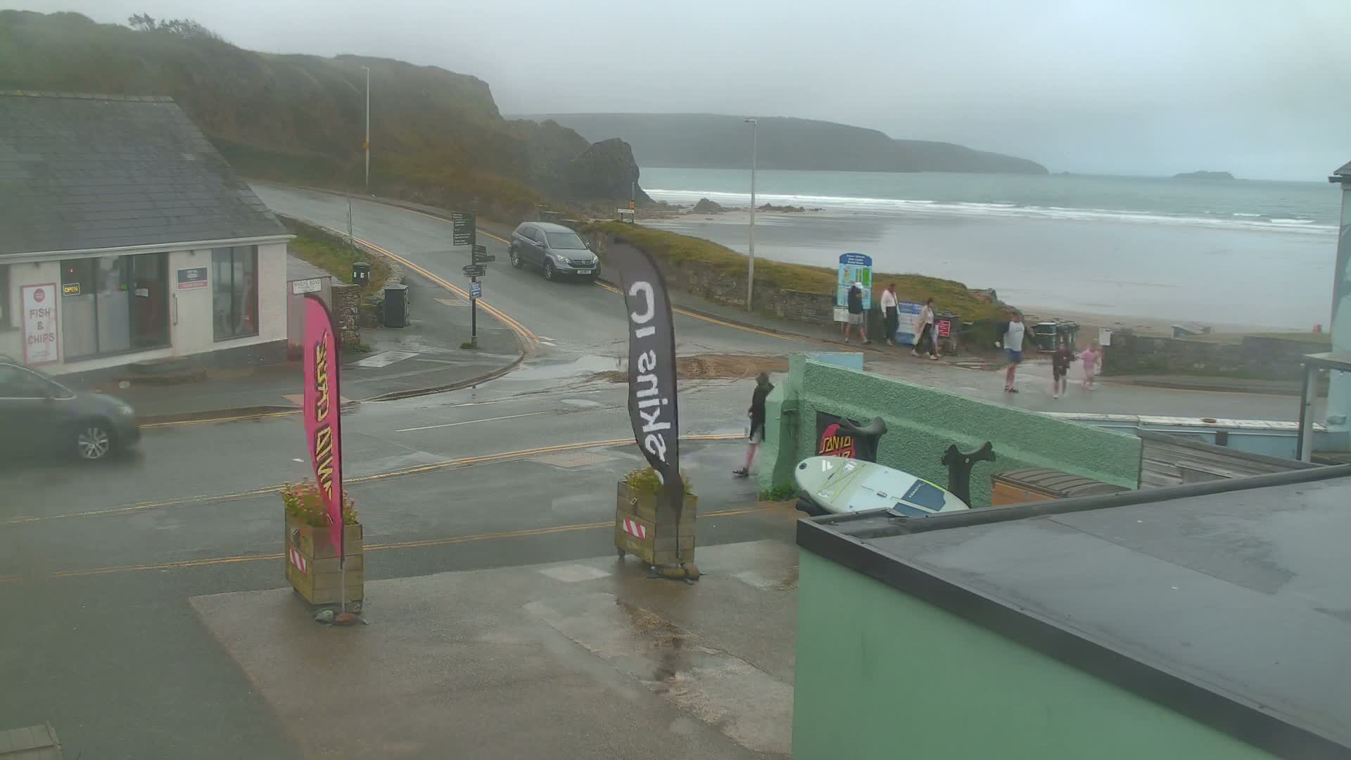 Broad Haven, Beach West View Live Cam - The Havens, Pembrokeshire, Dyfed, Wales, United Kingdom