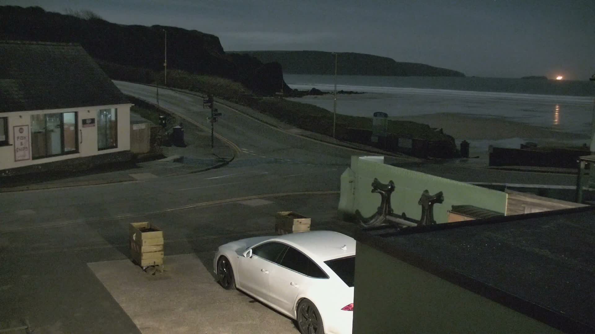 Broad Haven, Beach West View Live Cam - The Havens, Pembrokeshire, Dyfed, Wales, United Kingdom