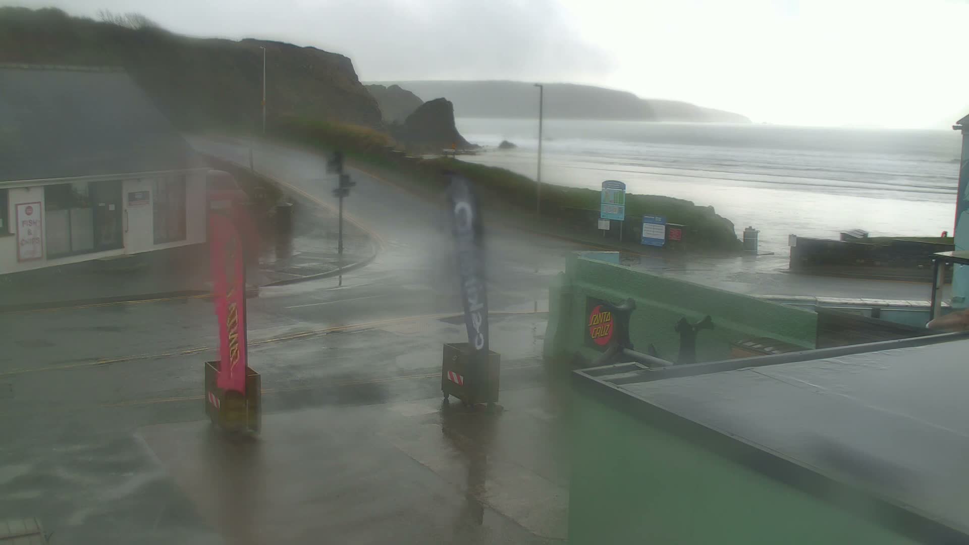 Broad Haven, Beach West View Live Cam - The Havens, Pembrokeshire, Dyfed, Wales, United Kingdom