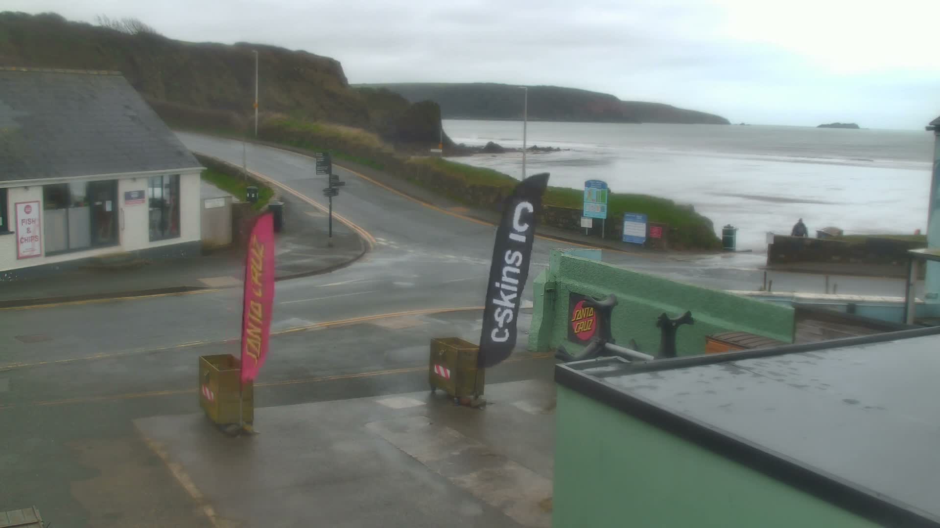 Broad Haven, Beach West View Live Cam - The Havens, Pembrokeshire, Dyfed, Wales, United Kingdom