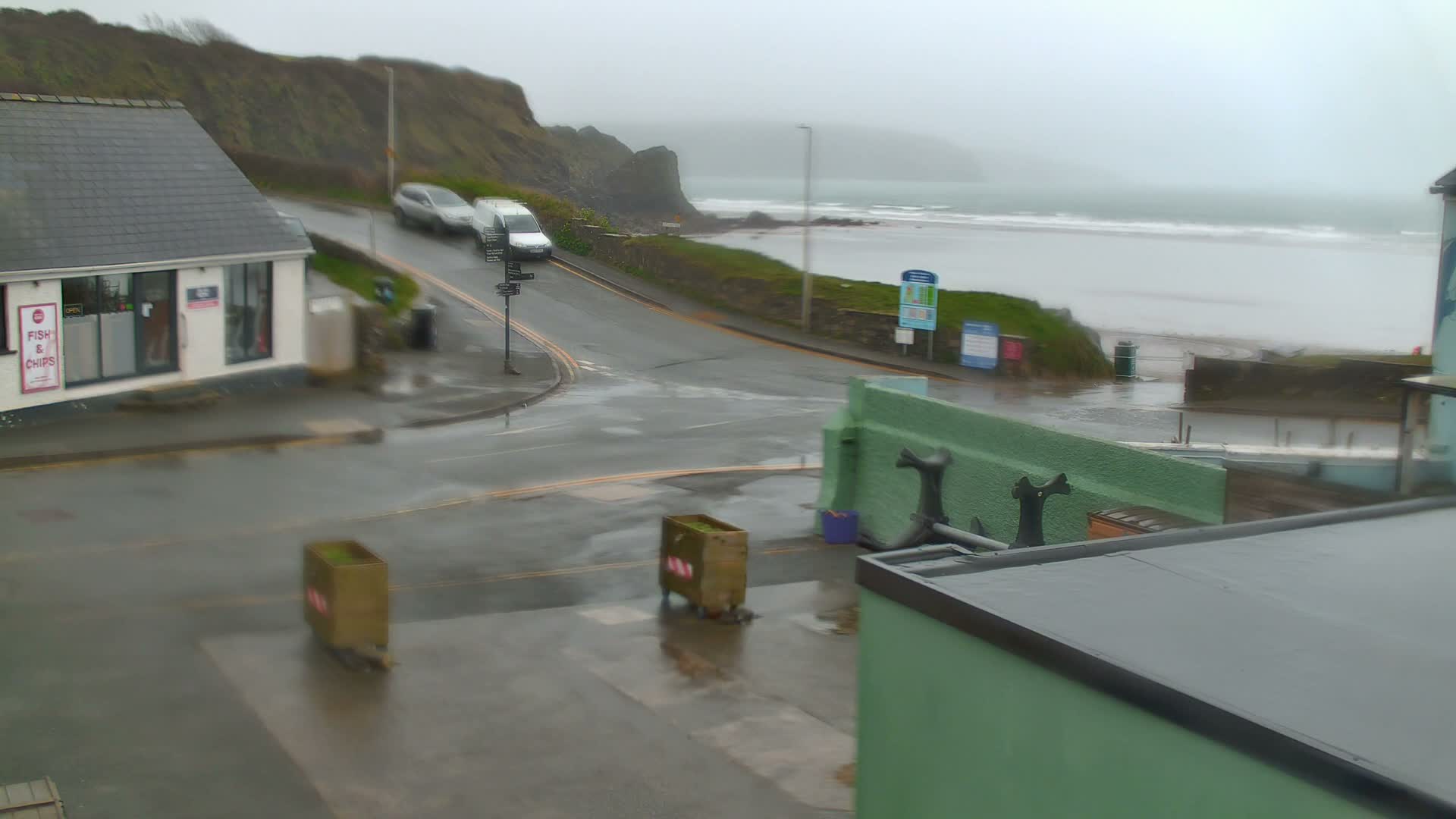 Broad Haven, Beach West View Live Cam - The Havens, Pembrokeshire, Dyfed, Wales, United Kingdom