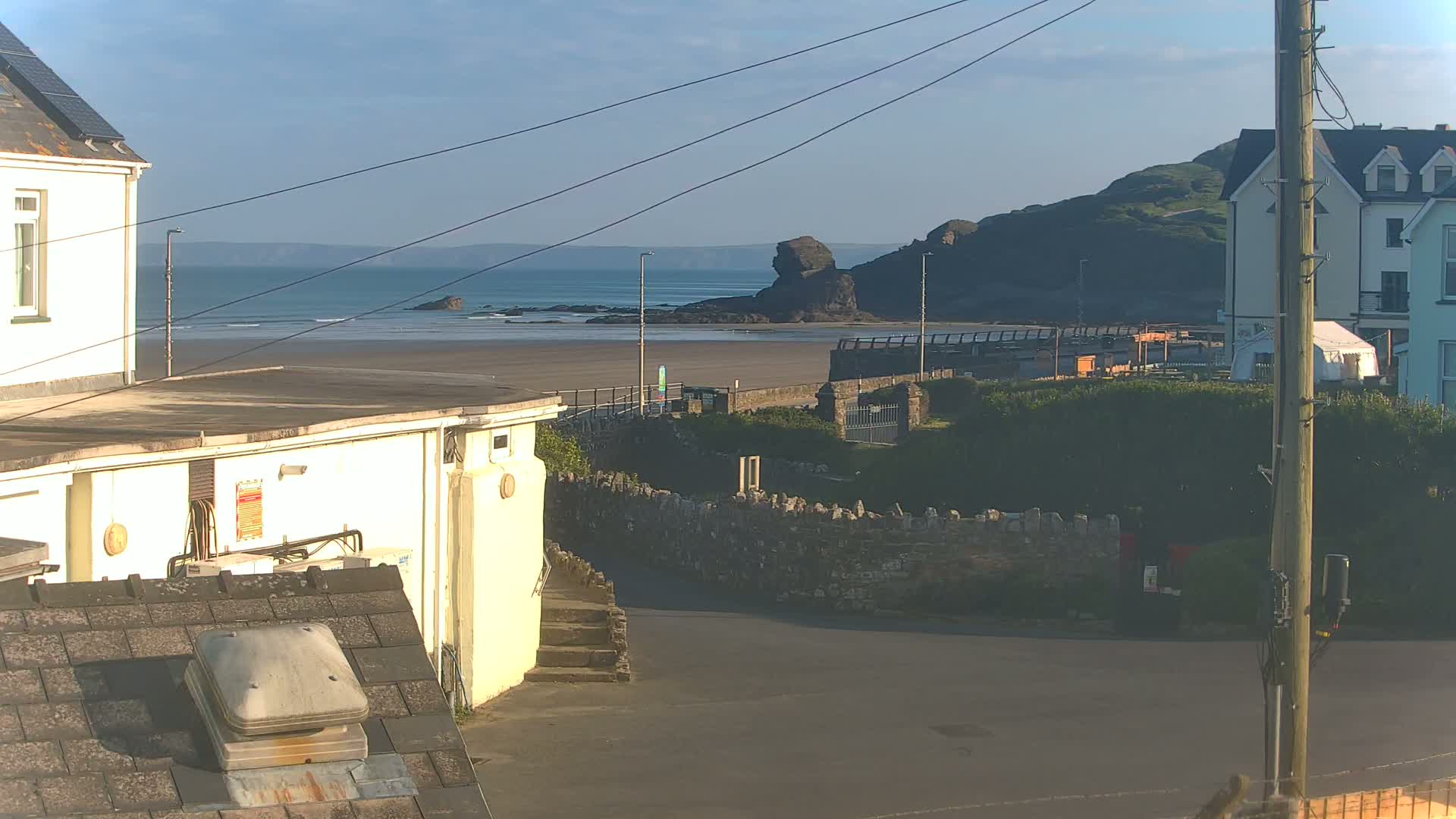 Broad Haven, Beach East View Live Cam - The Havens, Pembrokeshire, Dyfed, Wales, United Kingdom