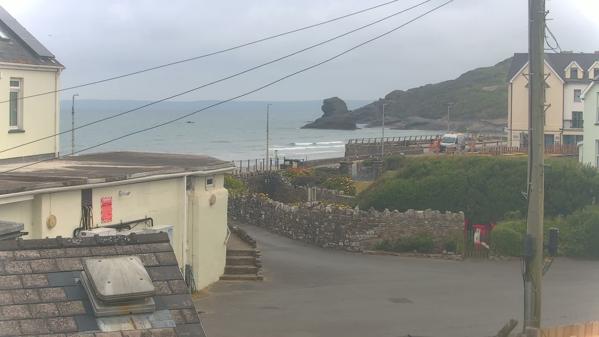 Broad Haven, Beach East View Live Cam - The Havens, Pembrokeshire, Dyfed, Wales, United Kingdom
