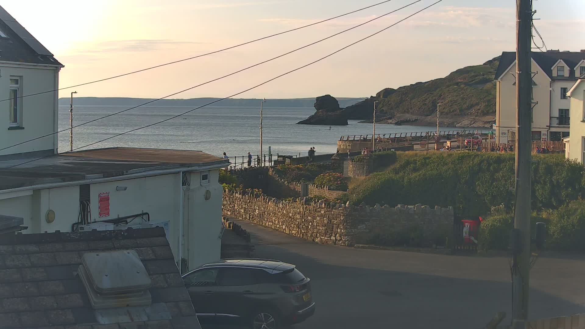 Broad Haven, Beach East View Live Cam - The Havens, Pembrokeshire, Dyfed, Wales, United Kingdom
