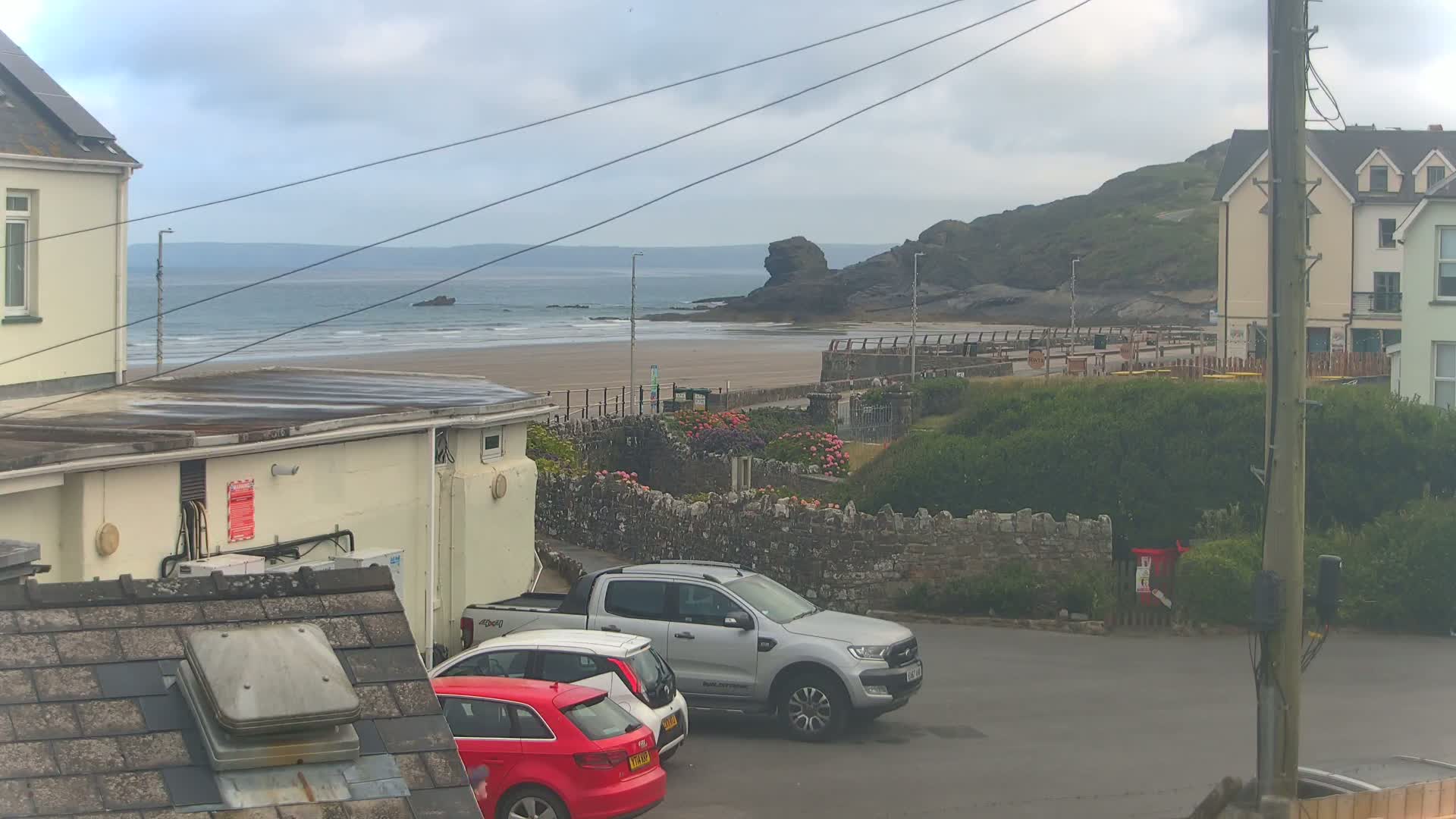 Broad Haven, Beach East View Live Cam - The Havens, Pembrokeshire, Dyfed, Wales, United Kingdom