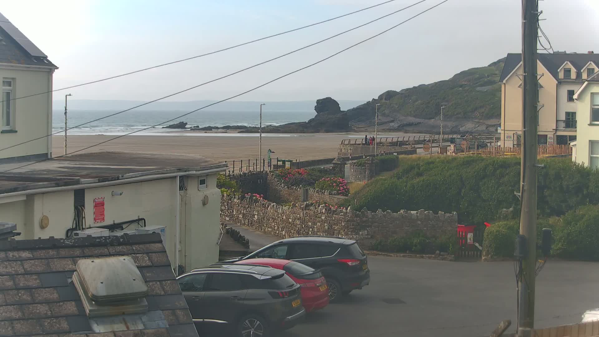 Broad Haven, Beach East View Live Cam - The Havens, Pembrokeshire, Dyfed, Wales, United Kingdom