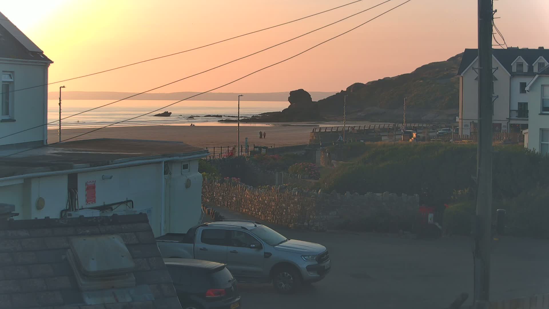 Broad Haven, Beach East View Live Cam - The Havens, Pembrokeshire, Dyfed, Wales, United Kingdom
