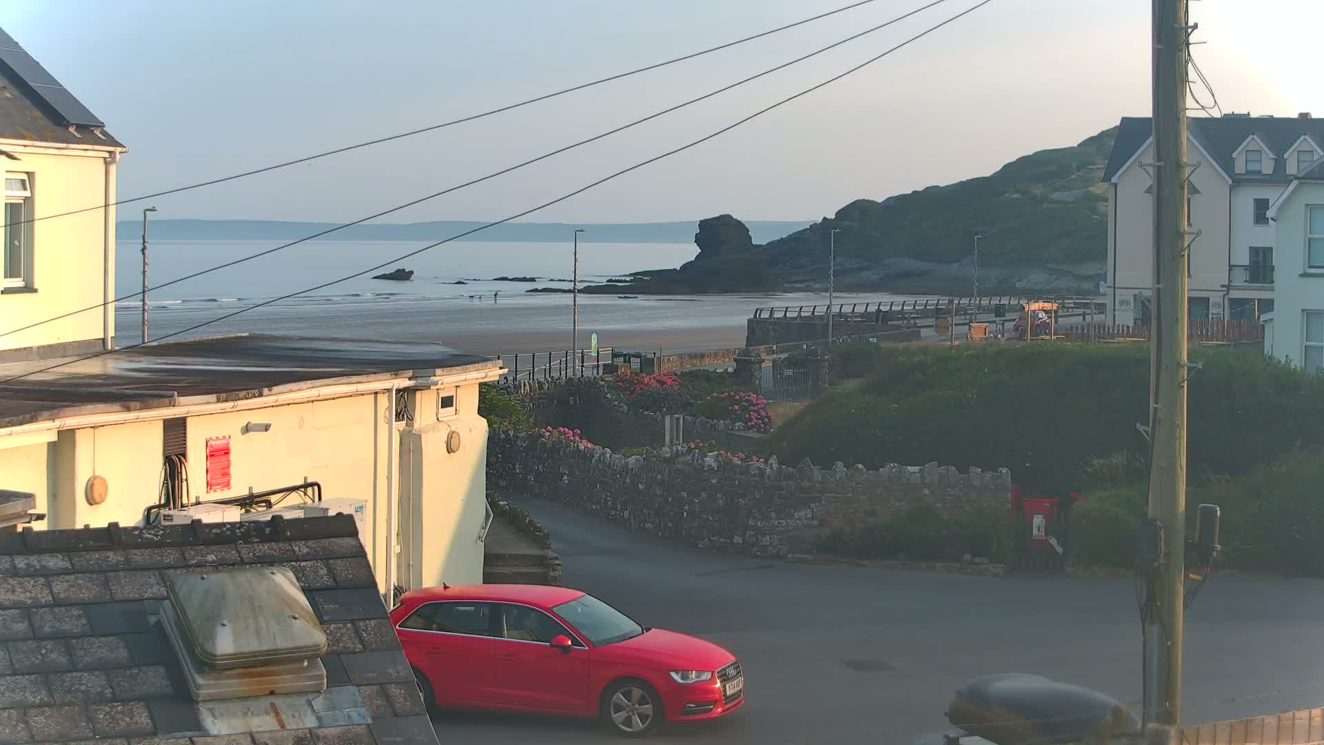 Broad Haven, Beach East View Live Cam - The Havens, Pembrokeshire, Dyfed, Wales, United Kingdom