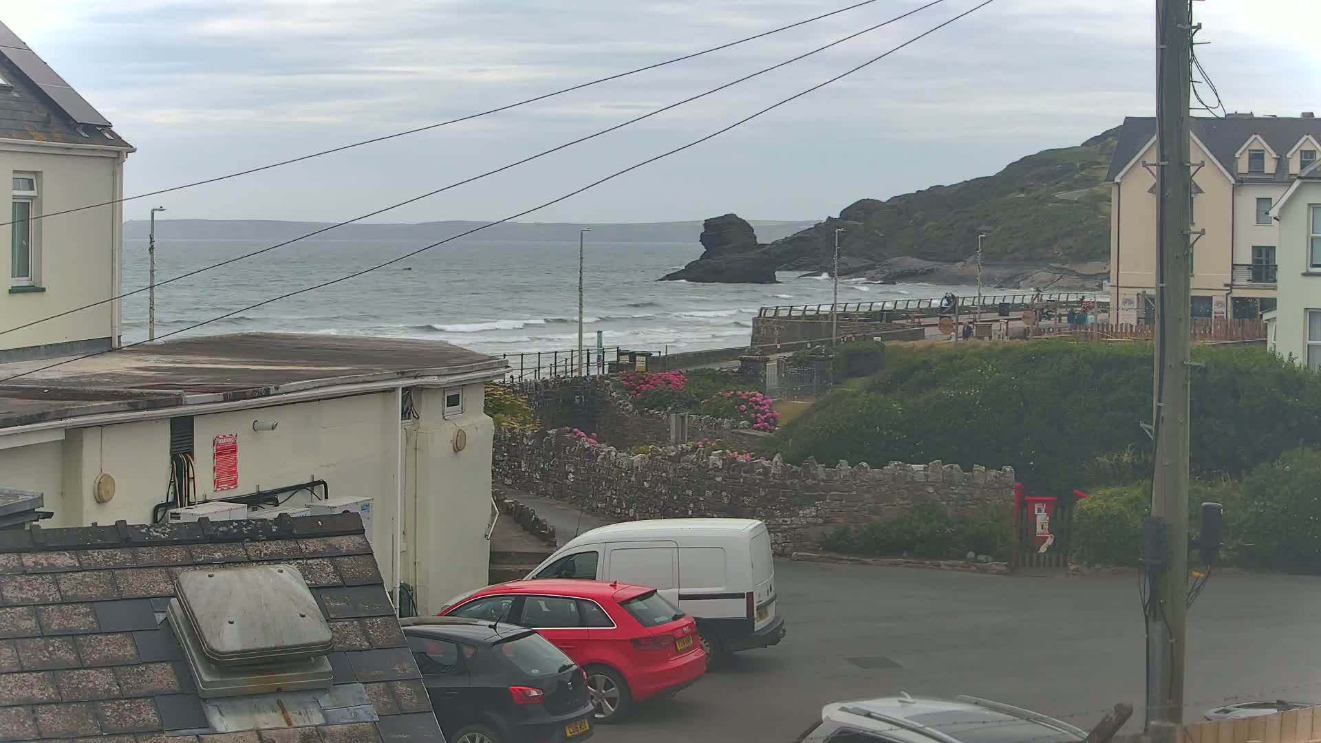 Broad Haven, Beach East View Live Cam - The Havens, Pembrokeshire, Dyfed, Wales, United Kingdom