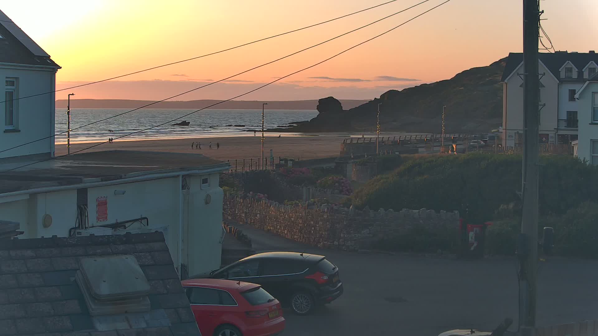 Broad Haven, Beach East View Live Cam - The Havens, Pembrokeshire, Dyfed, Wales, United Kingdom
