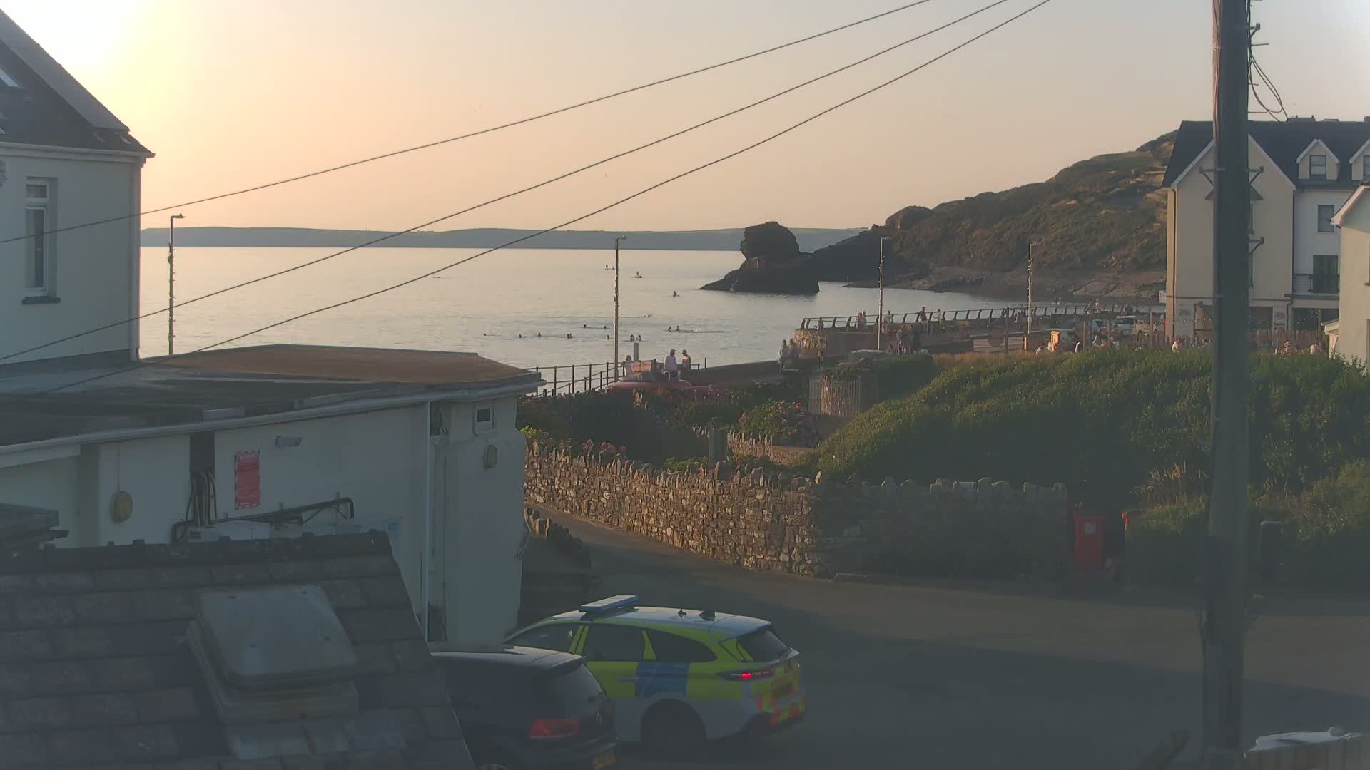 Broad Haven, Beach East View Live Cam - The Havens, Pembrokeshire, Dyfed, Wales, United Kingdom