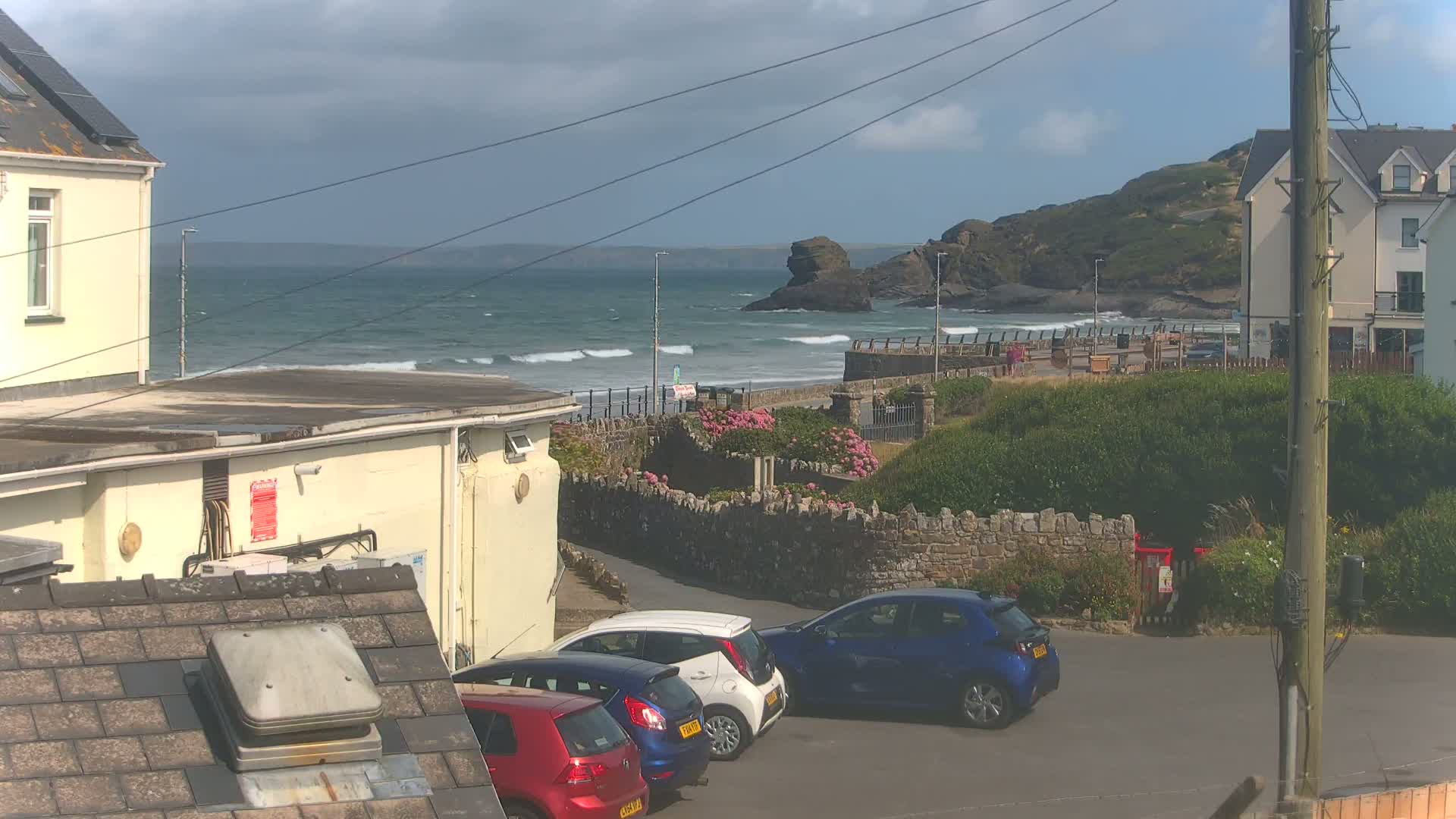 Broad Haven, Beach East View Live Cam - The Havens, Pembrokeshire, Dyfed, Wales, United Kingdom