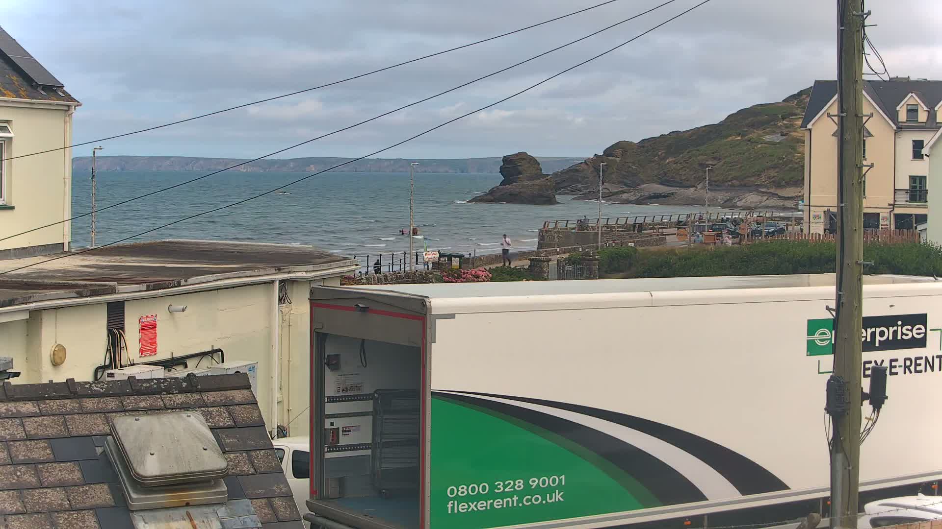 Broad Haven, Beach East View Live Cam - The Havens, Pembrokeshire, Dyfed, Wales, United Kingdom