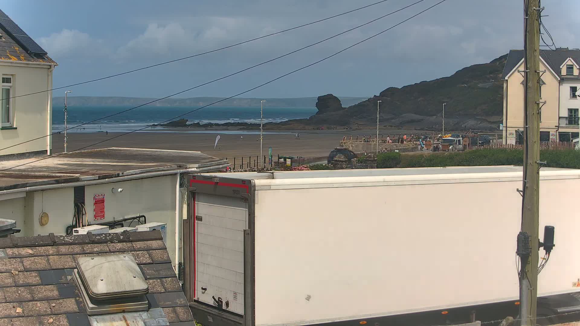 Broad Haven, Beach East View Live Cam - The Havens, Pembrokeshire, Dyfed, Wales, United Kingdom