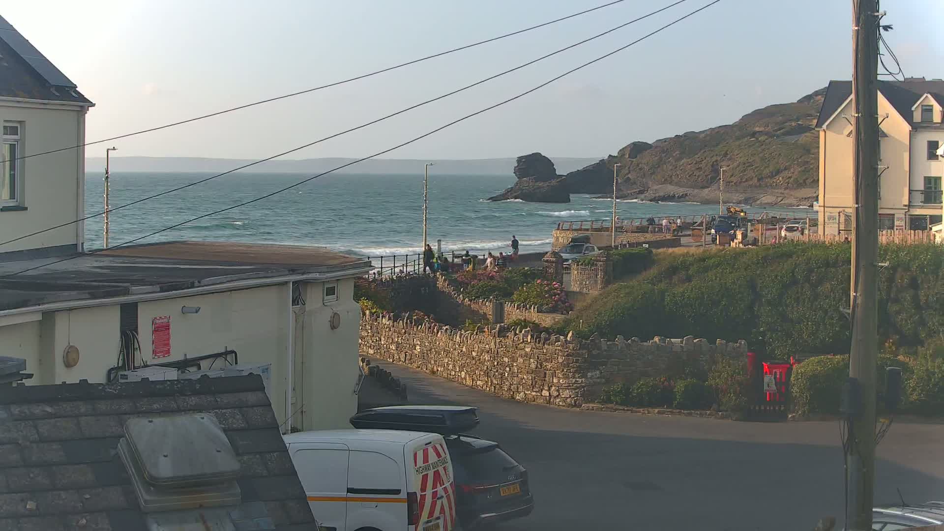 Broad Haven, Beach East View Live Cam - The Havens, Pembrokeshire, Dyfed, Wales, United Kingdom