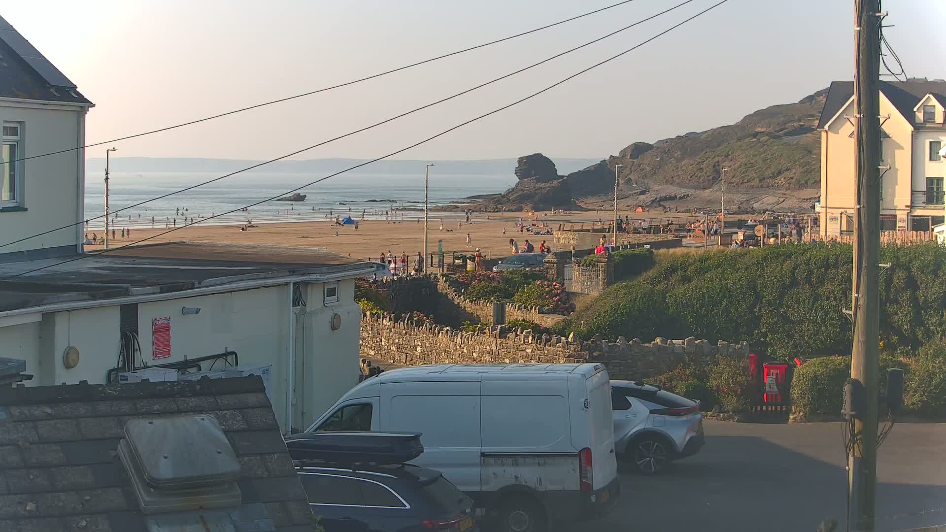 Broad Haven, Beach East View Live Cam - The Havens, Pembrokeshire, Dyfed, Wales, United Kingdom