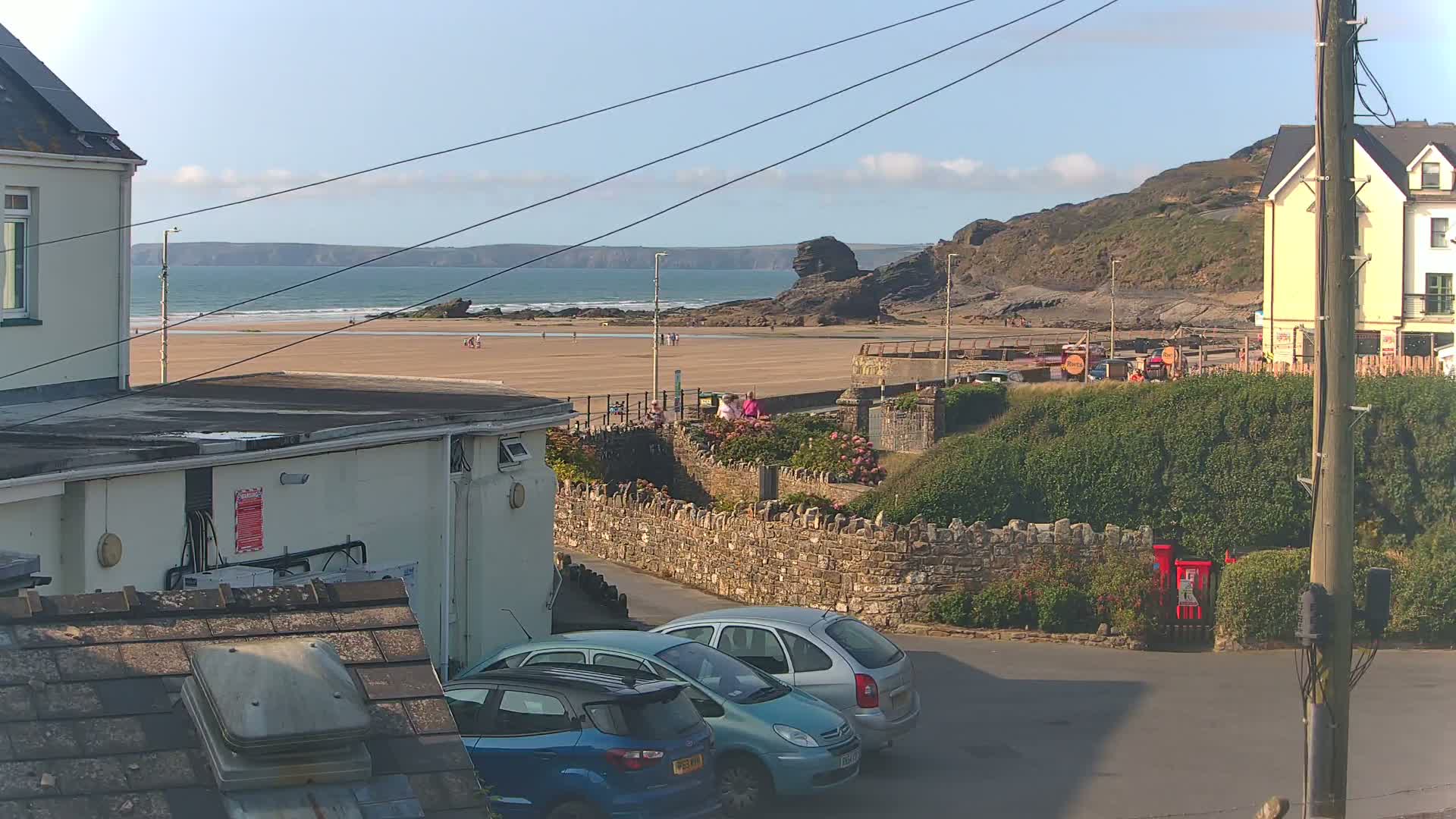 Broad Haven, Beach East View Live Cam - The Havens, Pembrokeshire, Dyfed, Wales, United Kingdom