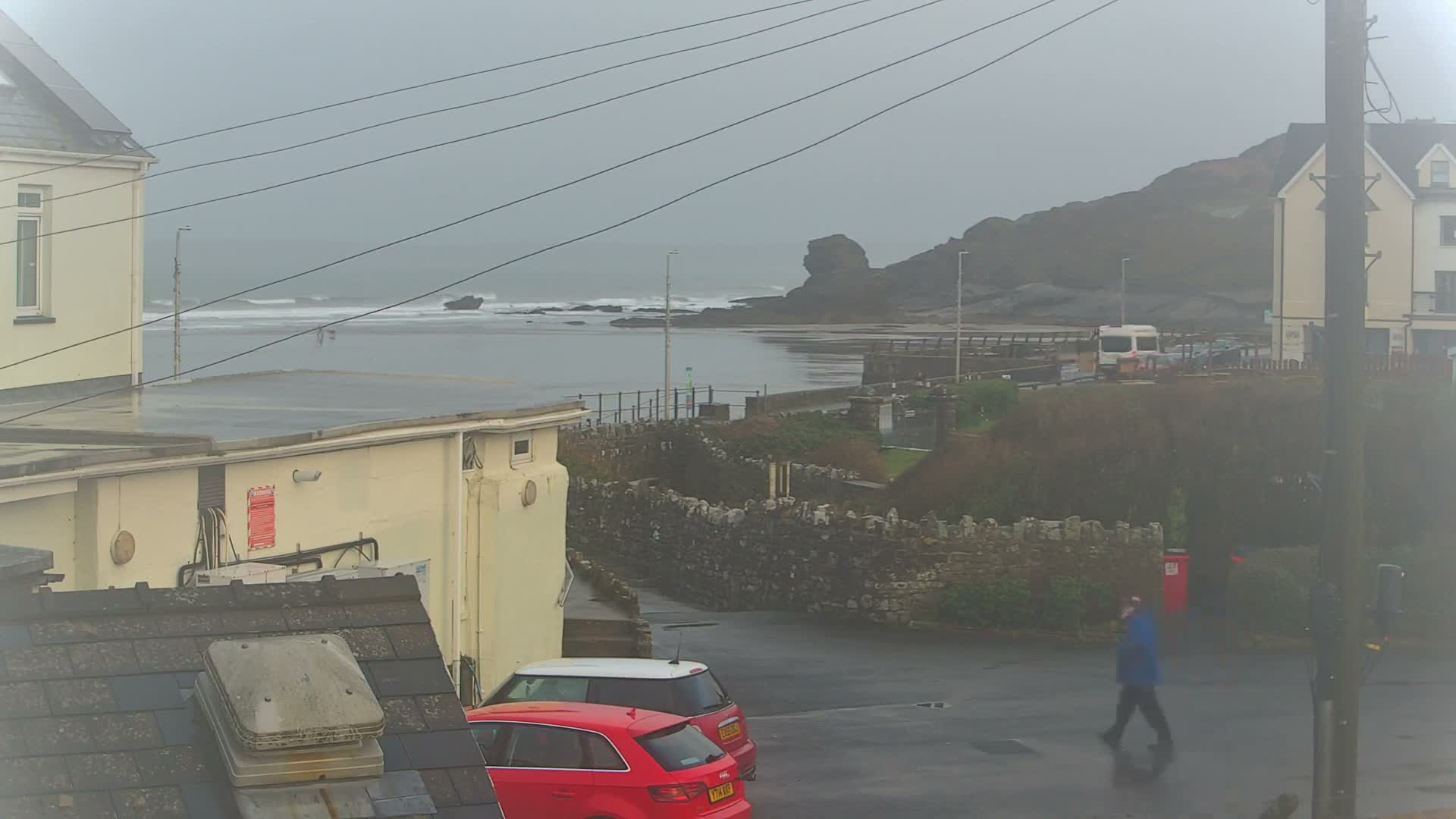 Broad Haven, Beach East View Live Cam - The Havens, Pembrokeshire, Dyfed, Wales, United Kingdom