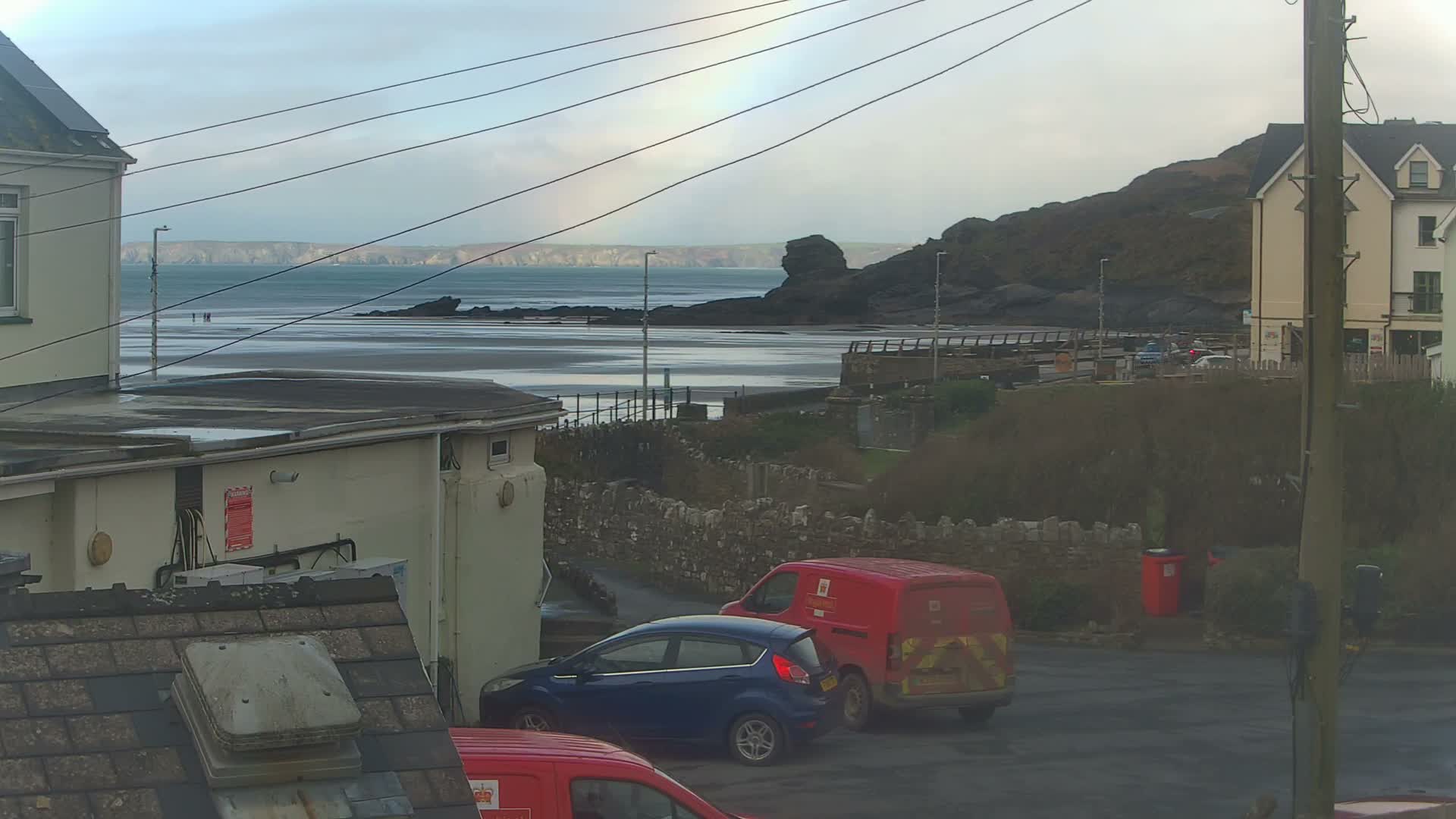 Broad Haven, Beach East View Live Cam - The Havens, Pembrokeshire, Dyfed, Wales, United Kingdom