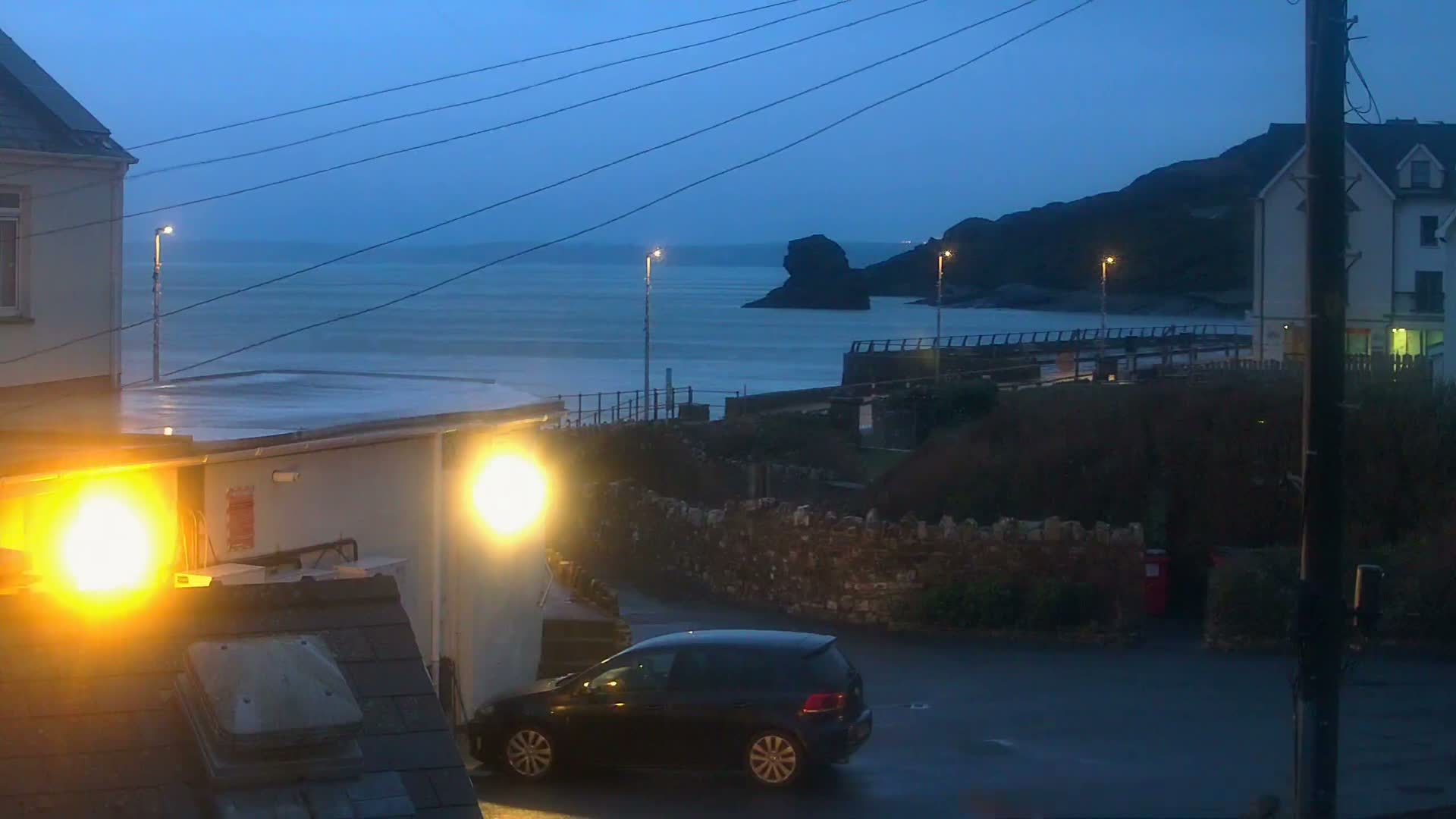 Broad Haven, Beach East View Live Cam - The Havens, Pembrokeshire, Dyfed, Wales, United Kingdom