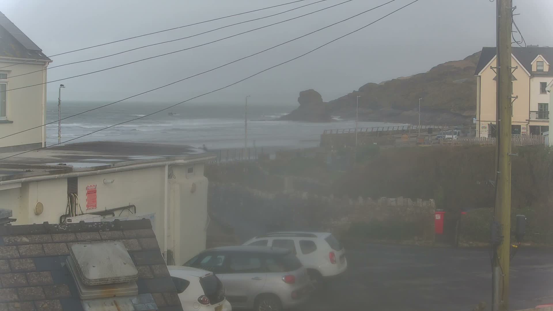 Broad Haven, Beach East View Live Cam - The Havens, Pembrokeshire, Dyfed, Wales, United Kingdom