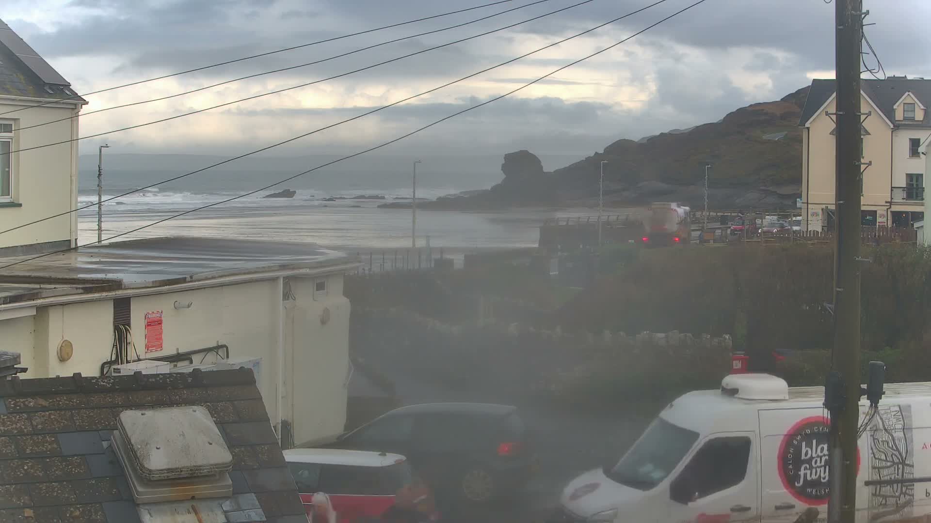 Broad Haven, Beach East View Live Cam - The Havens, Pembrokeshire, Dyfed, Wales, United Kingdom