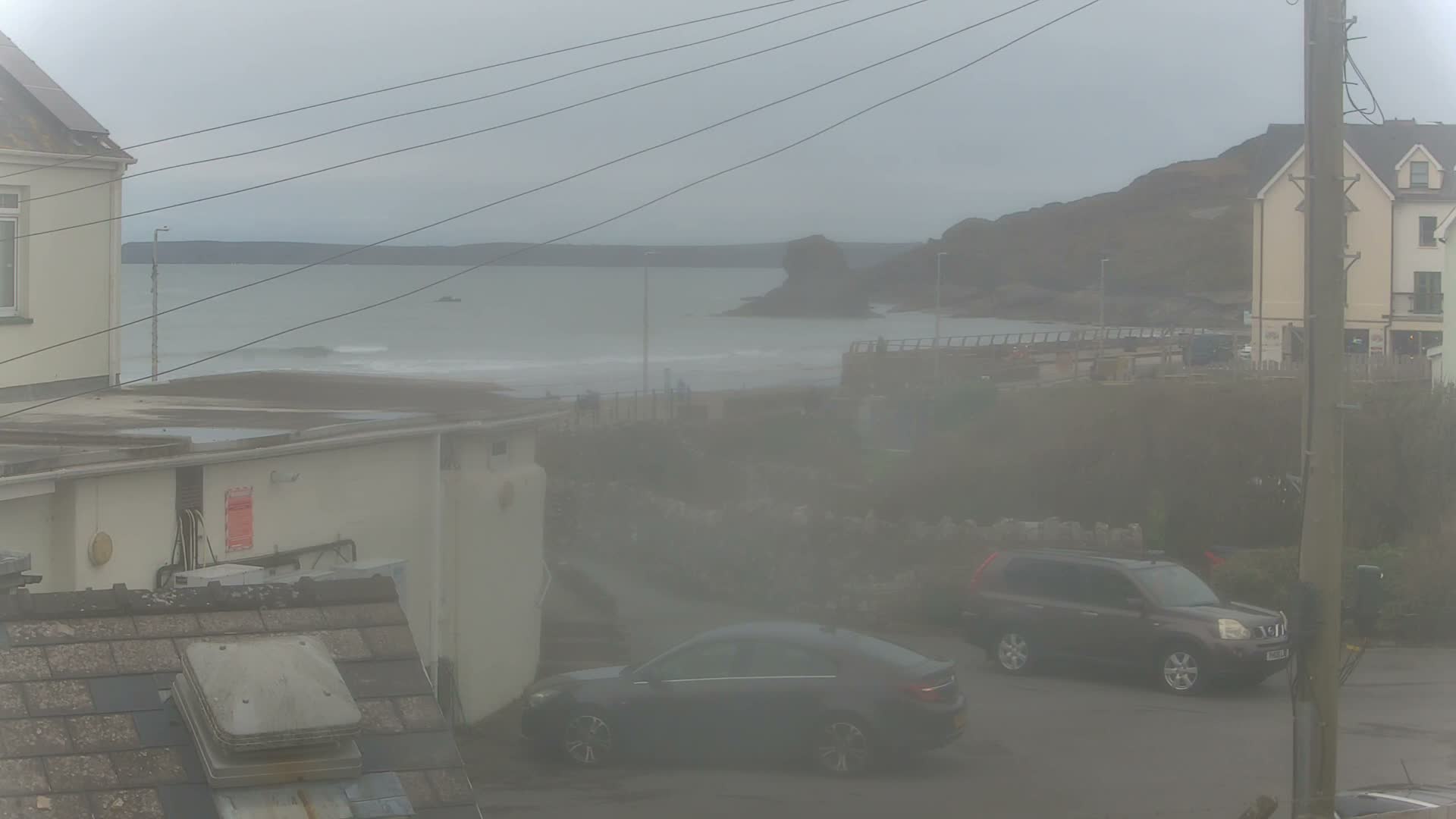 Broad Haven, Beach East View Live Cam - The Havens, Pembrokeshire, Dyfed, Wales, United Kingdom