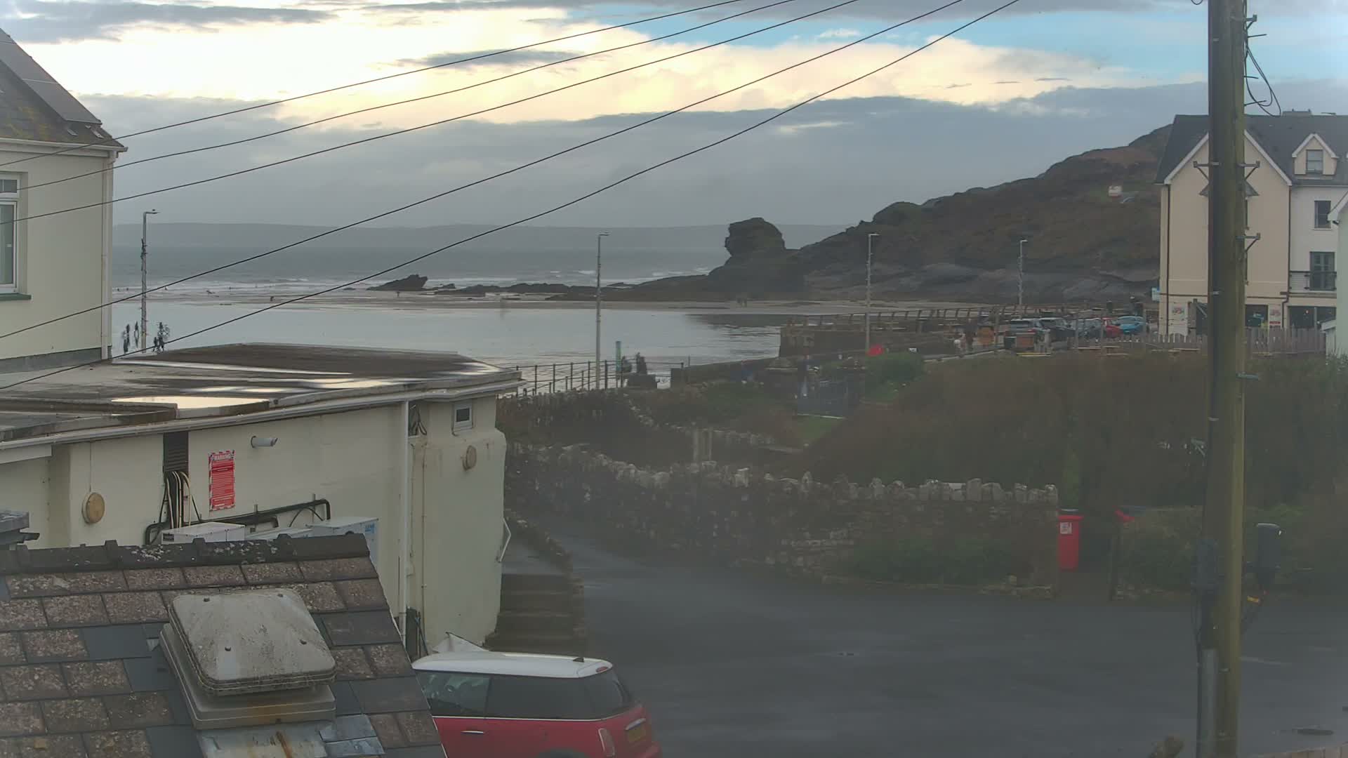 Broad Haven, Beach East View Live Cam - The Havens, Pembrokeshire, Dyfed, Wales, United Kingdom