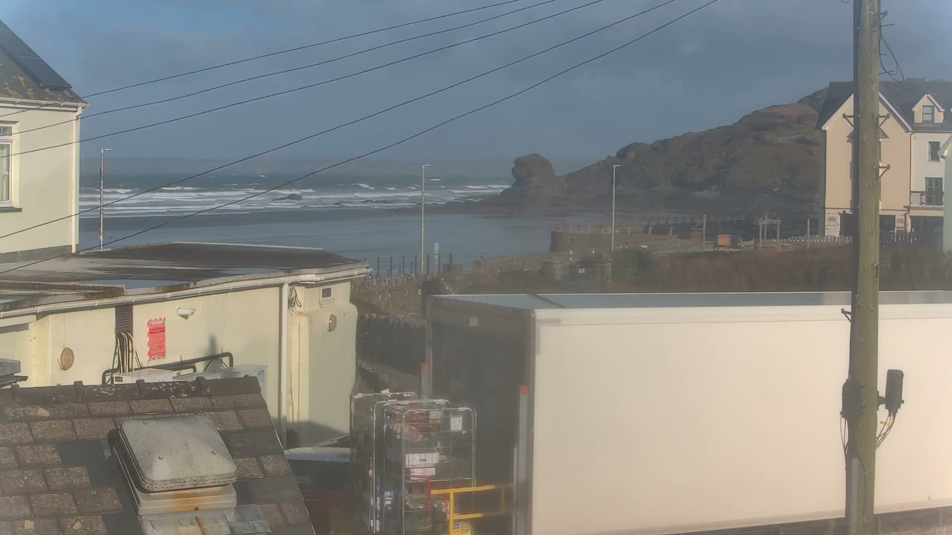 Broad Haven, Beach East View Live Cam - The Havens, Pembrokeshire, Dyfed, Wales, United Kingdom