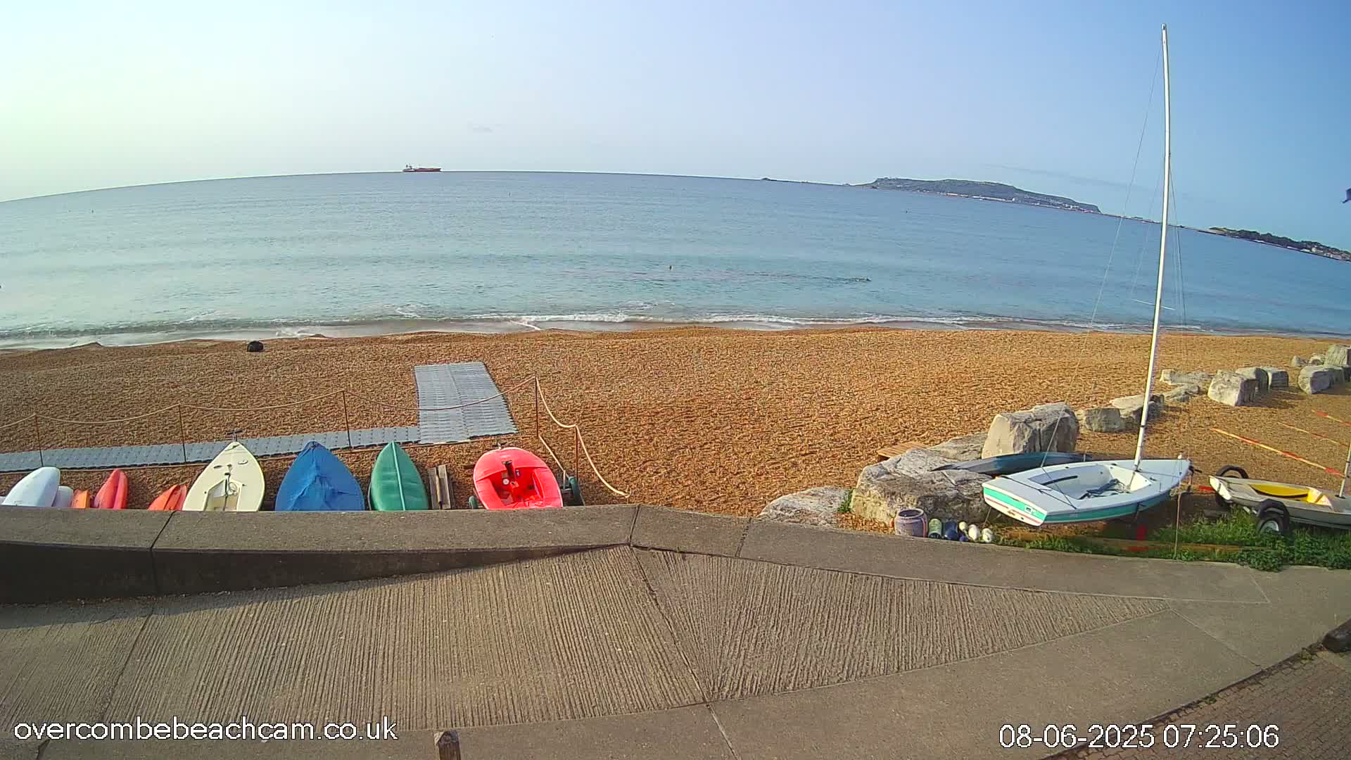 Overcombe - Weymouth Beach Live Cam - Weymouth, Dorset, South West, England, United Kingdom