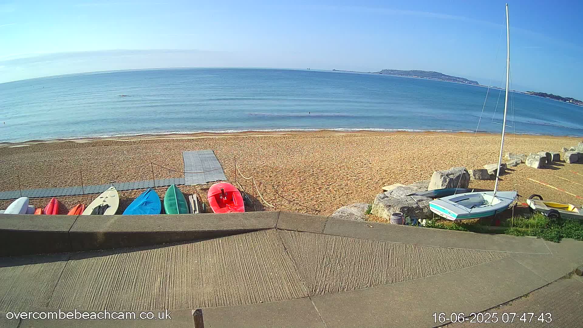 Overcombe - Weymouth Beach Live Cam - Weymouth, Dorset, South West, England, United Kingdom