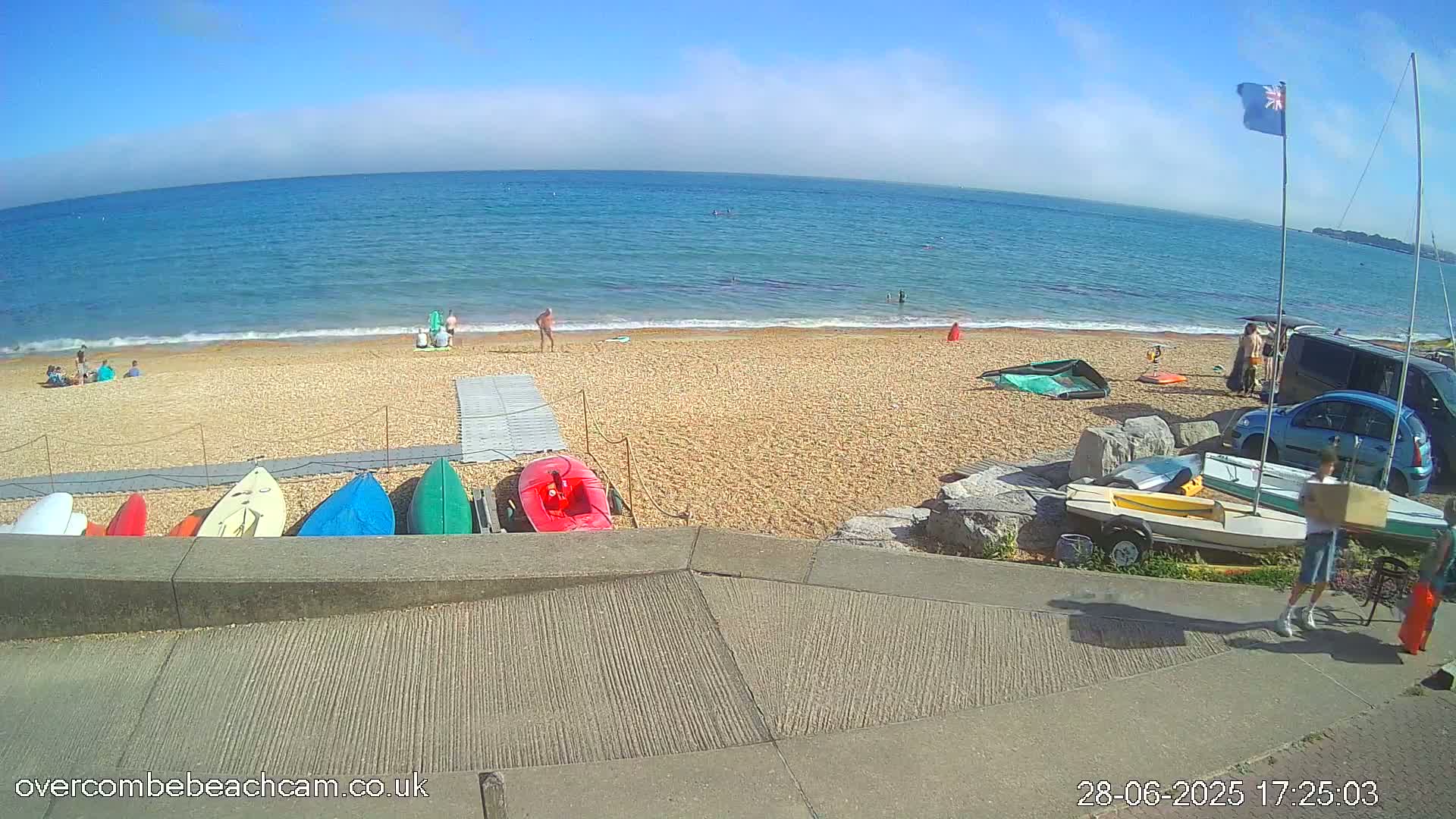 Overcombe - Weymouth Beach Live Cam - Weymouth, Dorset, South West, England, United Kingdom