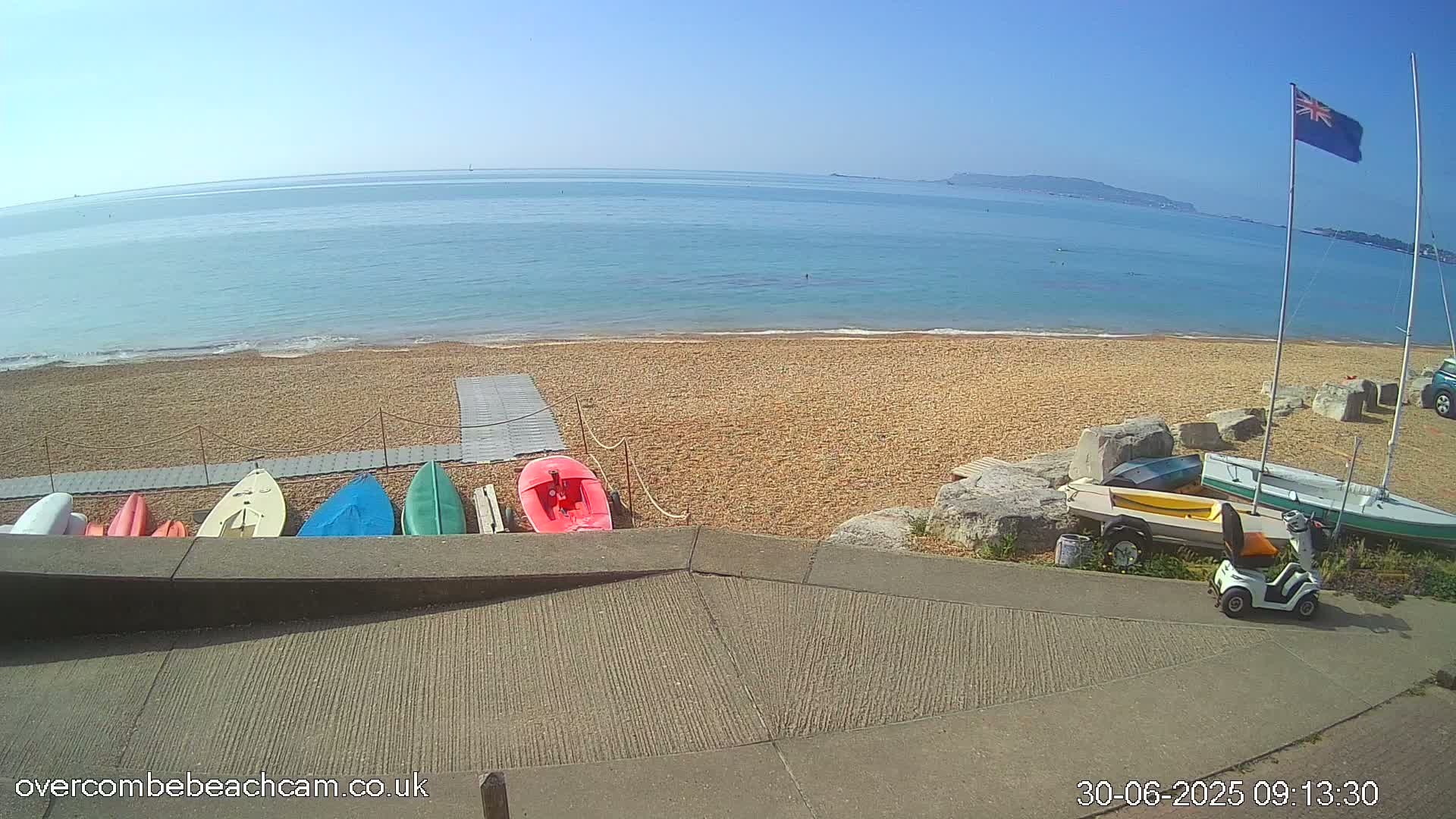 Overcombe - Weymouth Beach Live Cam - Weymouth, Dorset, South West, England, United Kingdom