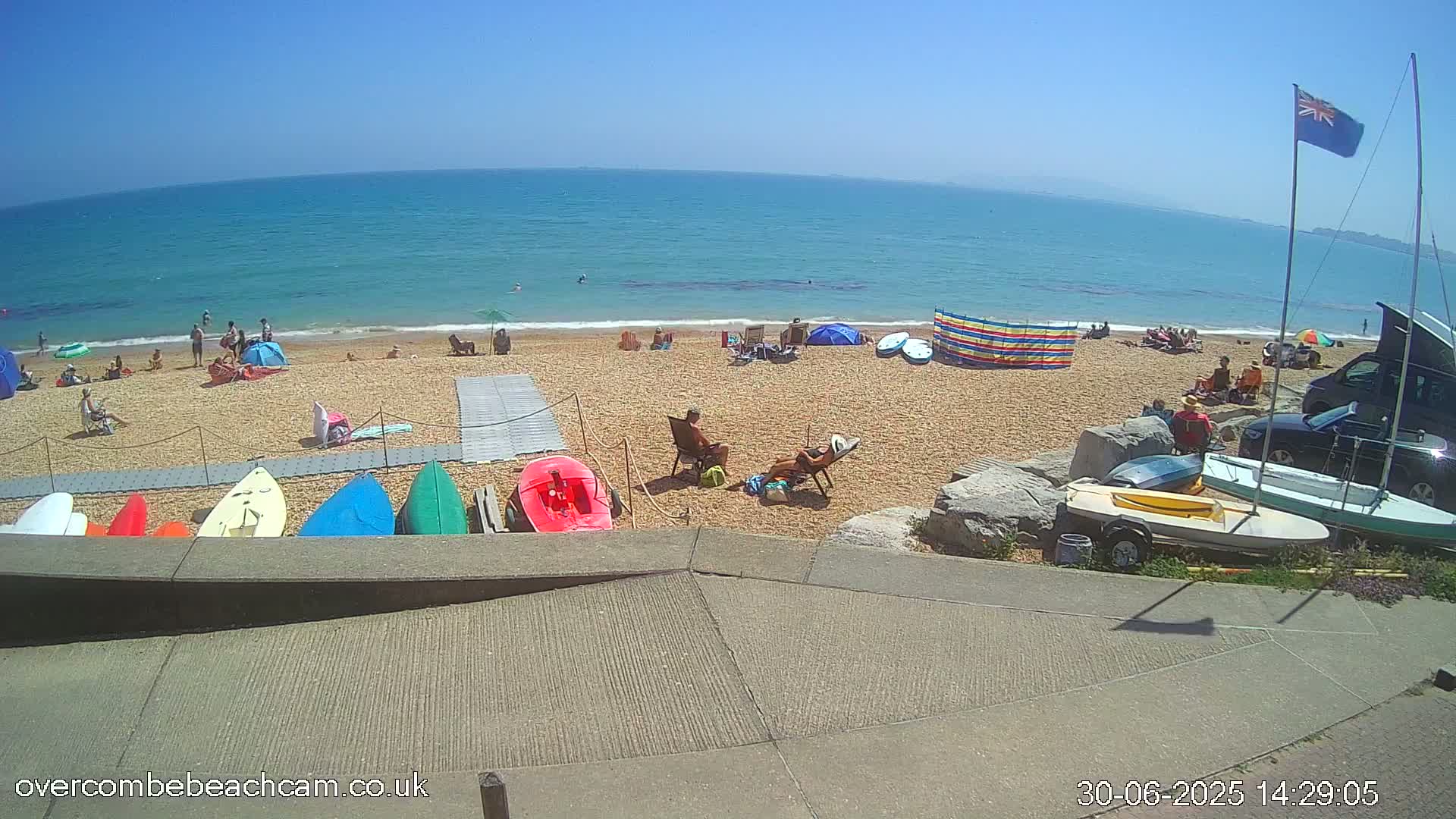 Overcombe - Weymouth Beach Live Cam - Weymouth, Dorset, South West, England, United Kingdom